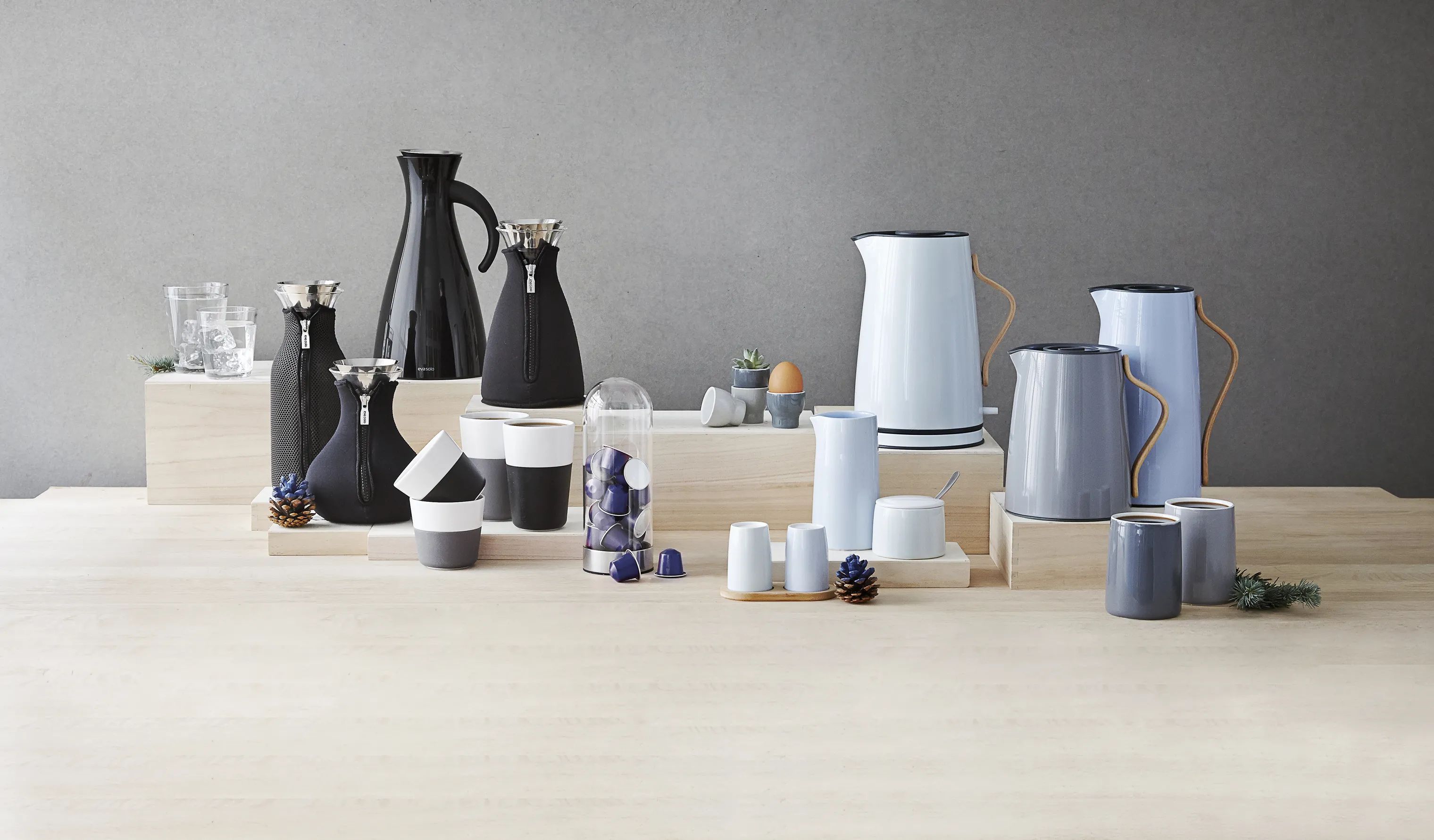Stelton Termokander Emma Te-termokande i Lys grå, 1 L, 2