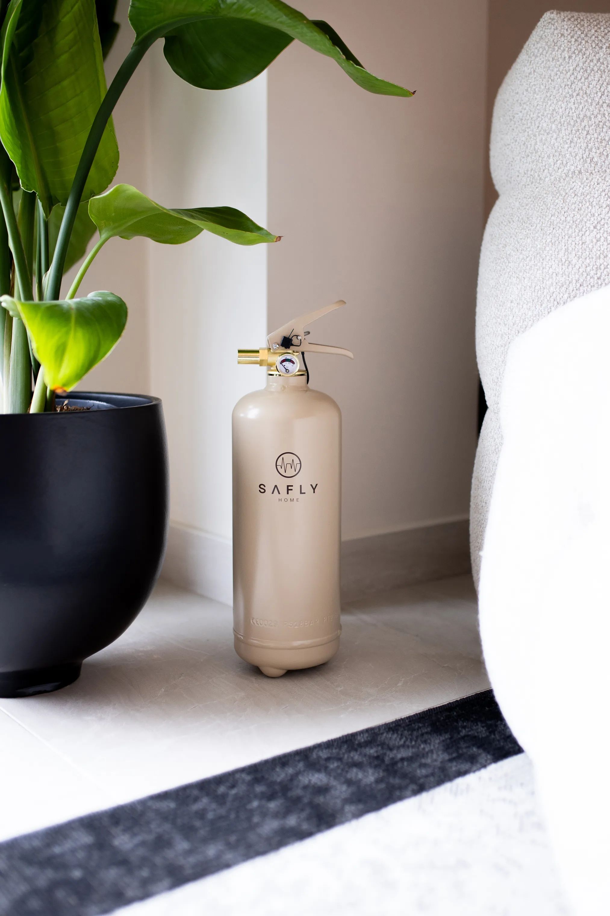 Safly Rengøringsmidler Home Brandslukker i Beige, 2