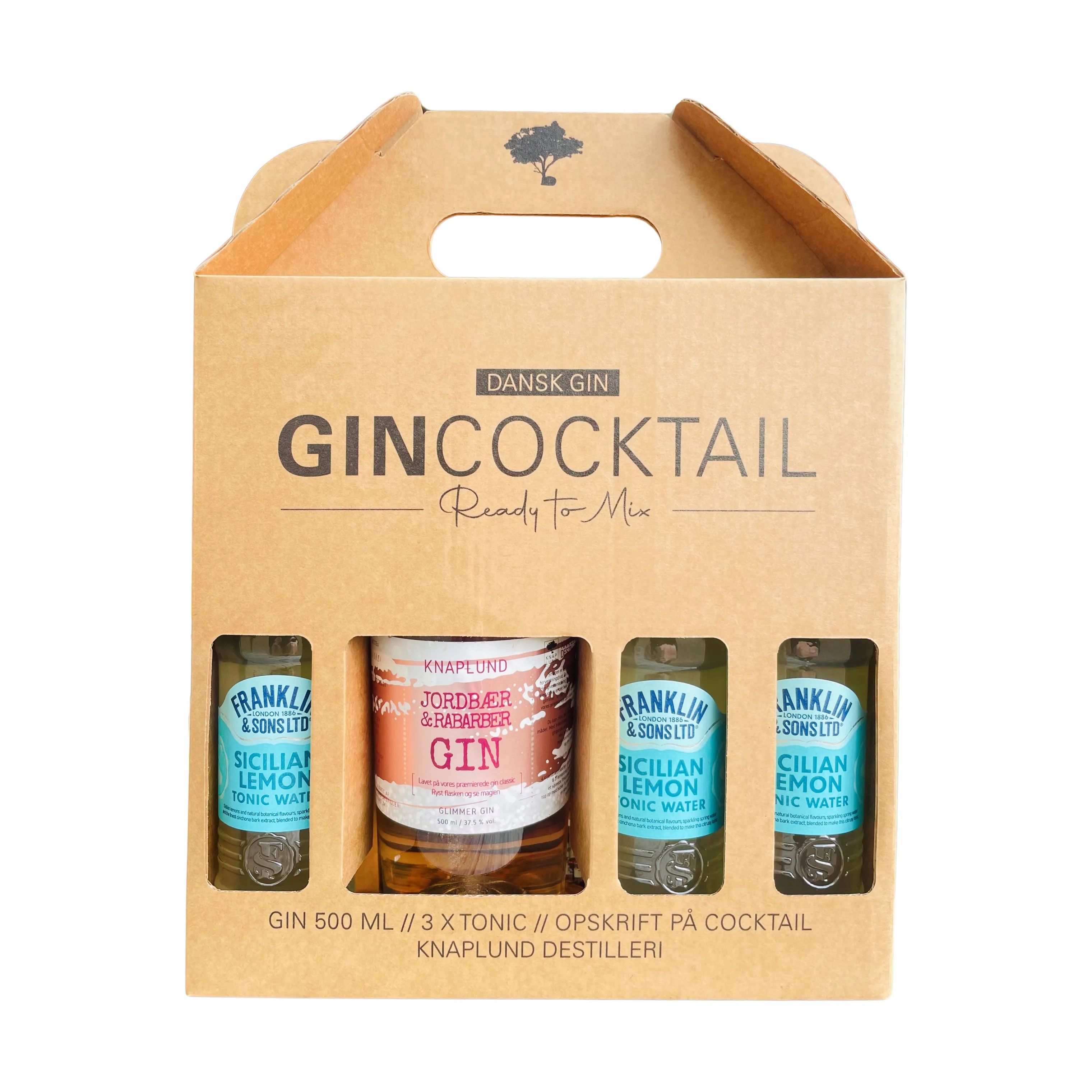Knaplund Spiritus Ready To Mix Gincocktail Foxy Lady - 4 dele i Foxy Lady - 1,1 liter, 1