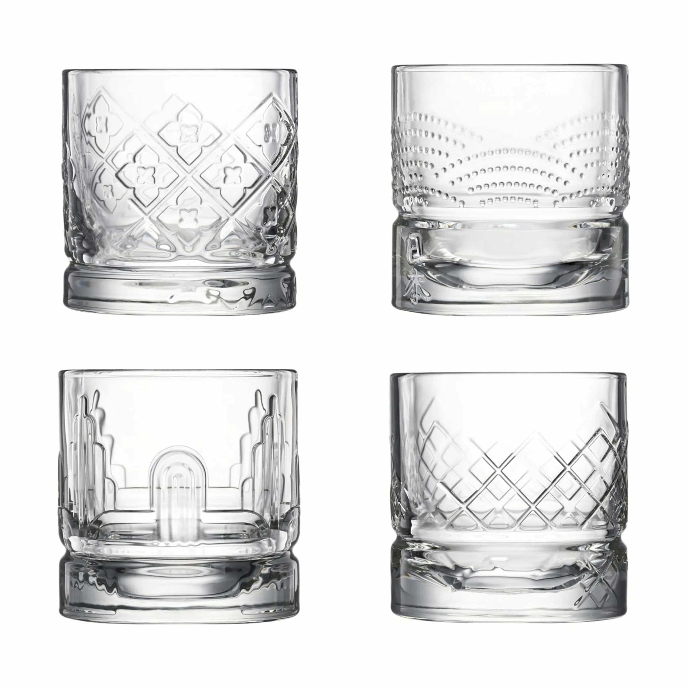 La Rochère Lowball glas Dandy Whiskeyglas - 4 stk. i Klar, 1