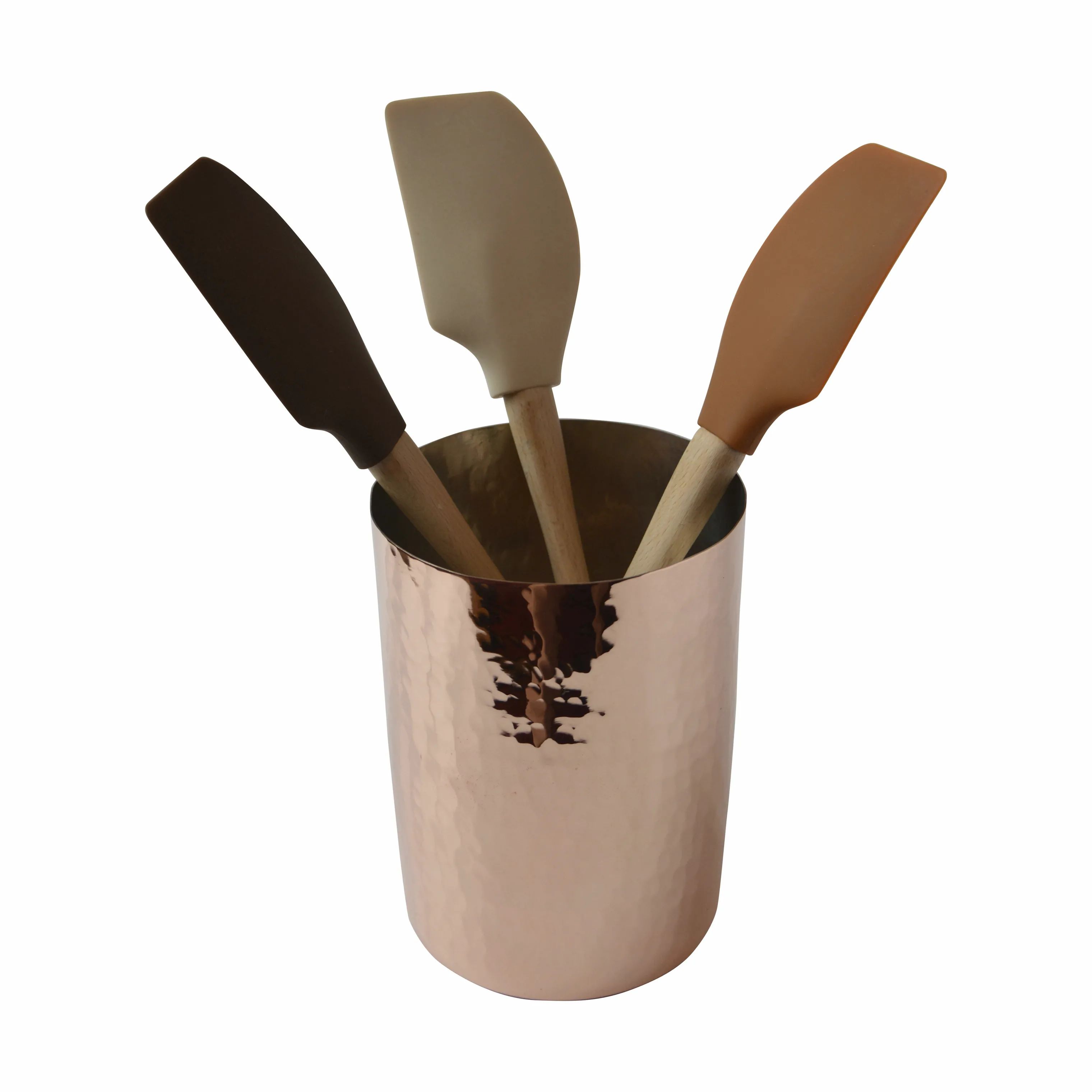 Mauviel Krukker til køkkenredskaber Redskabskrukke i Hamret kobber, 12 cm, 1