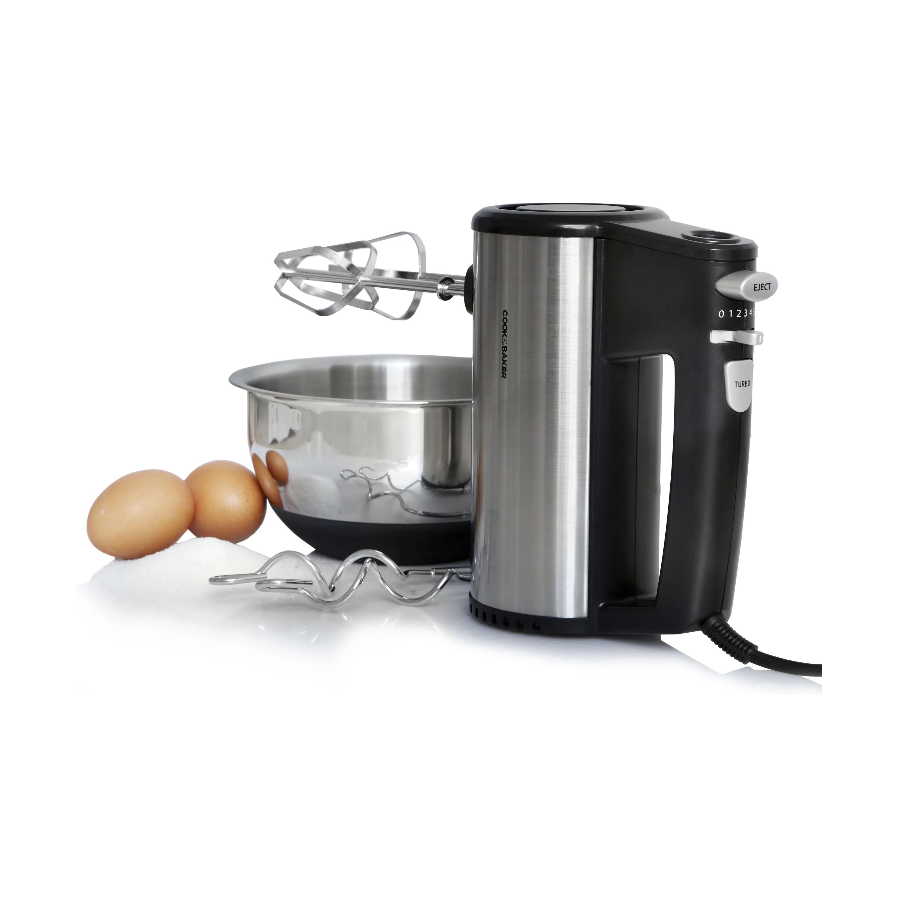 Cook & Baker Håndmixere Håndmixer i Sort/stål, 5