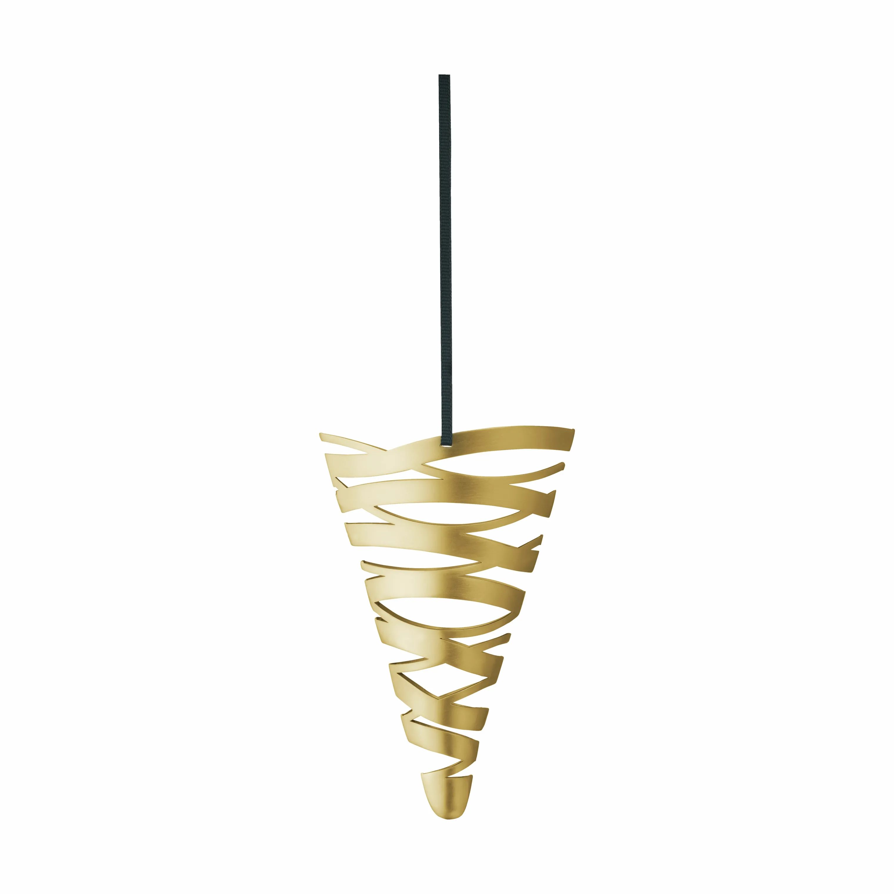 Stelton Juleophæng Christmas Tangle Tangle Ornament Juleophæng - Kræmmerhus i Guldfarvet, 13,5 cm, 1
