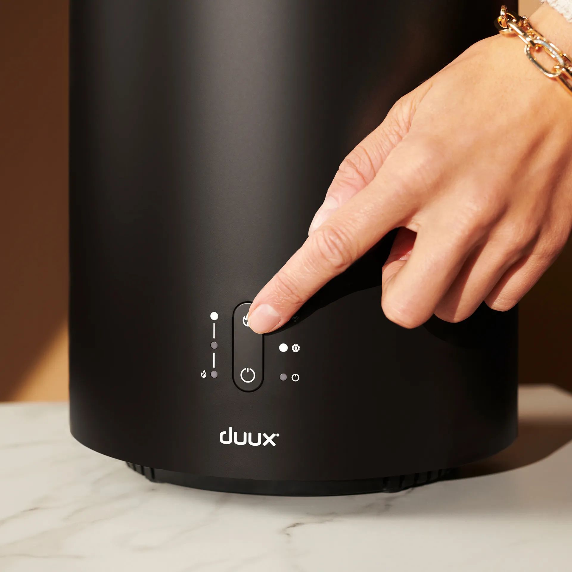 Duux Ventilatorer Threesixty 2 Smart Varmeblæser i Sort, 3