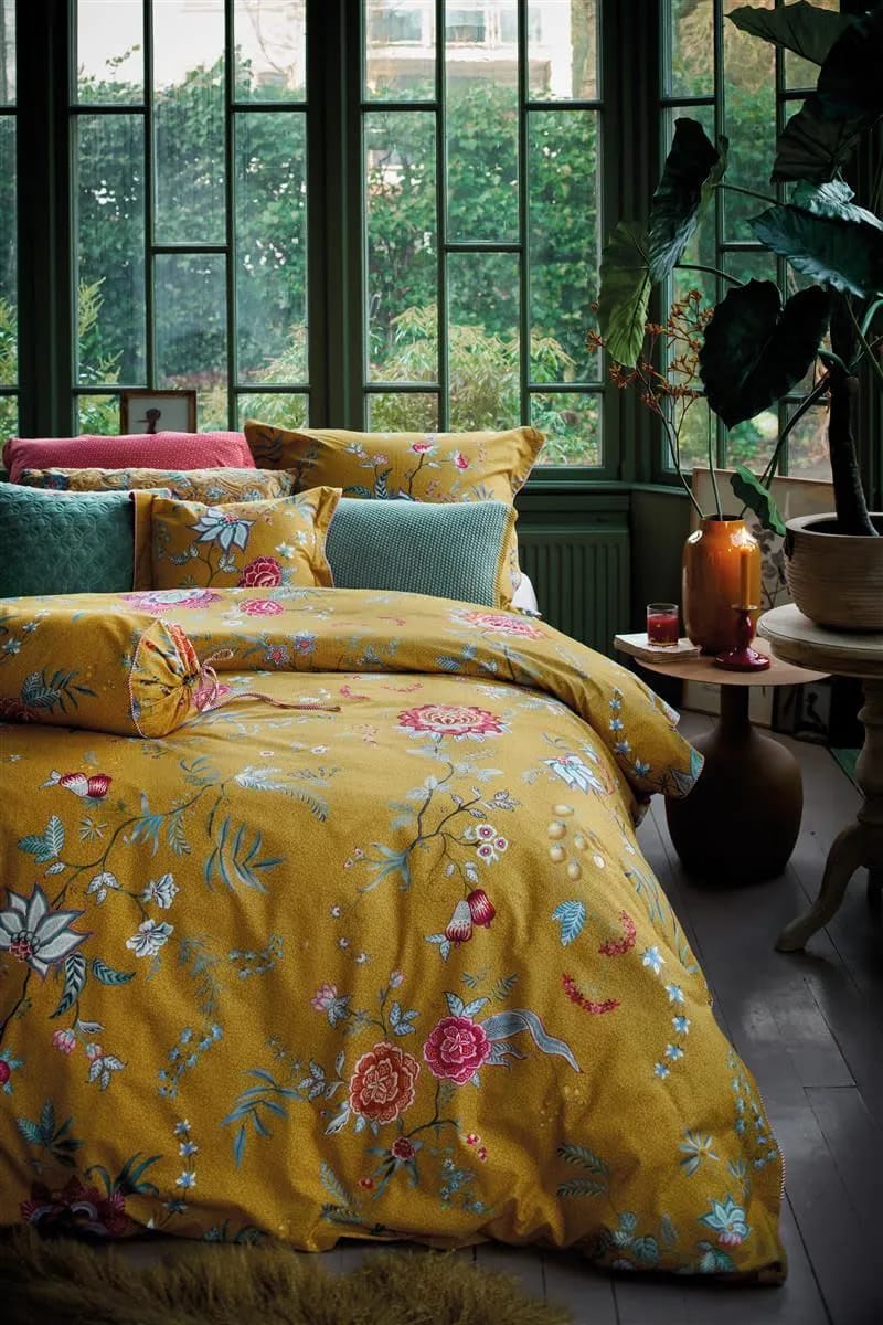 PIP Studio Sengetøj Flower Festival Sengetøj i Yellow, B140 x L200 cm, 3