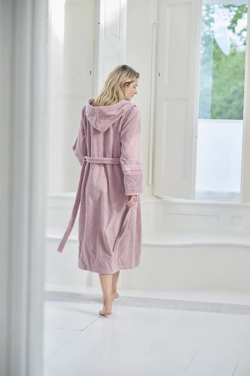 PIP Studio Morgenkåber Soft Zellige Secret Garden Badekåbe i Lila, XS, 2