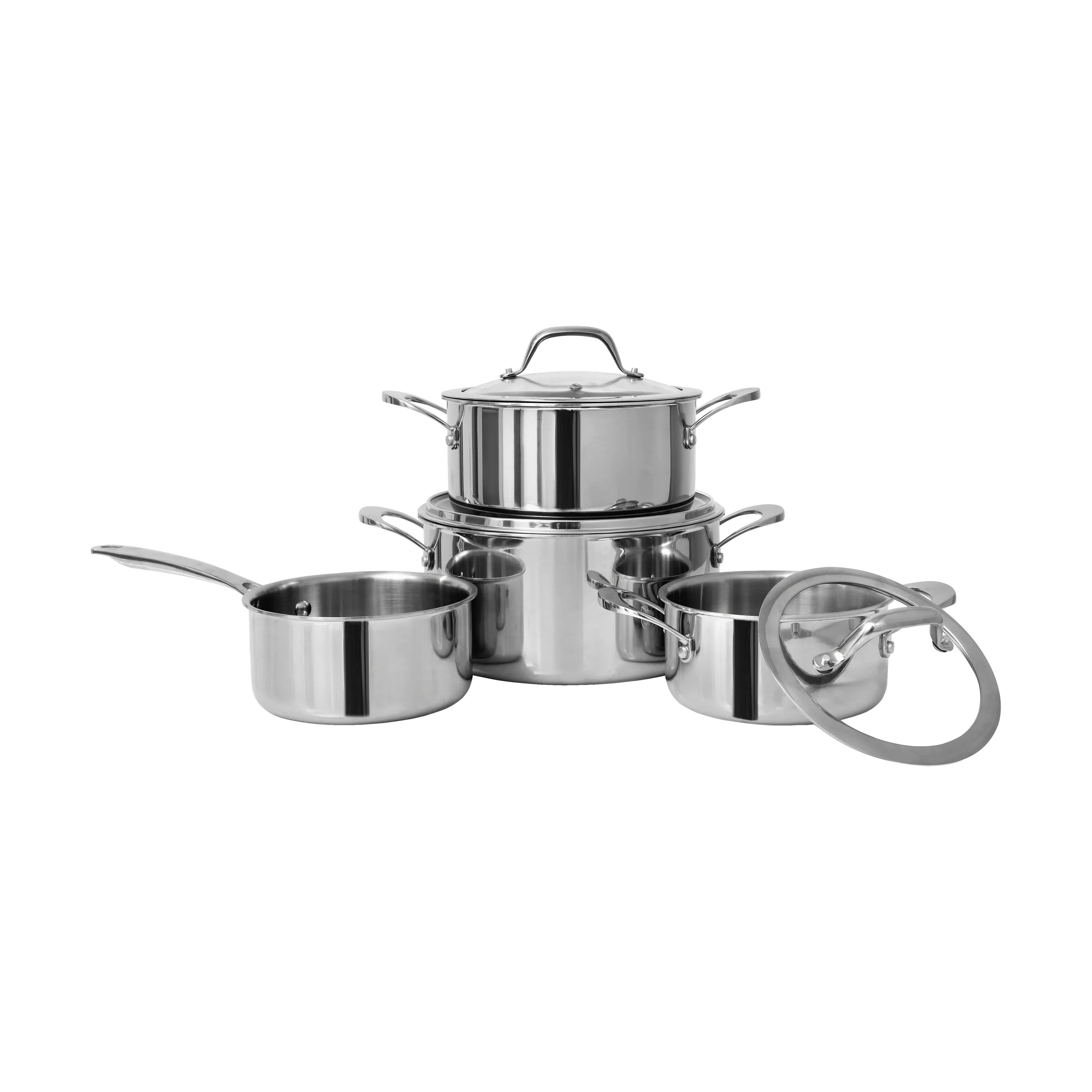 Cook & Baker Grydesæt 3-ply Grydesæt - 7 dele i Stål, 1