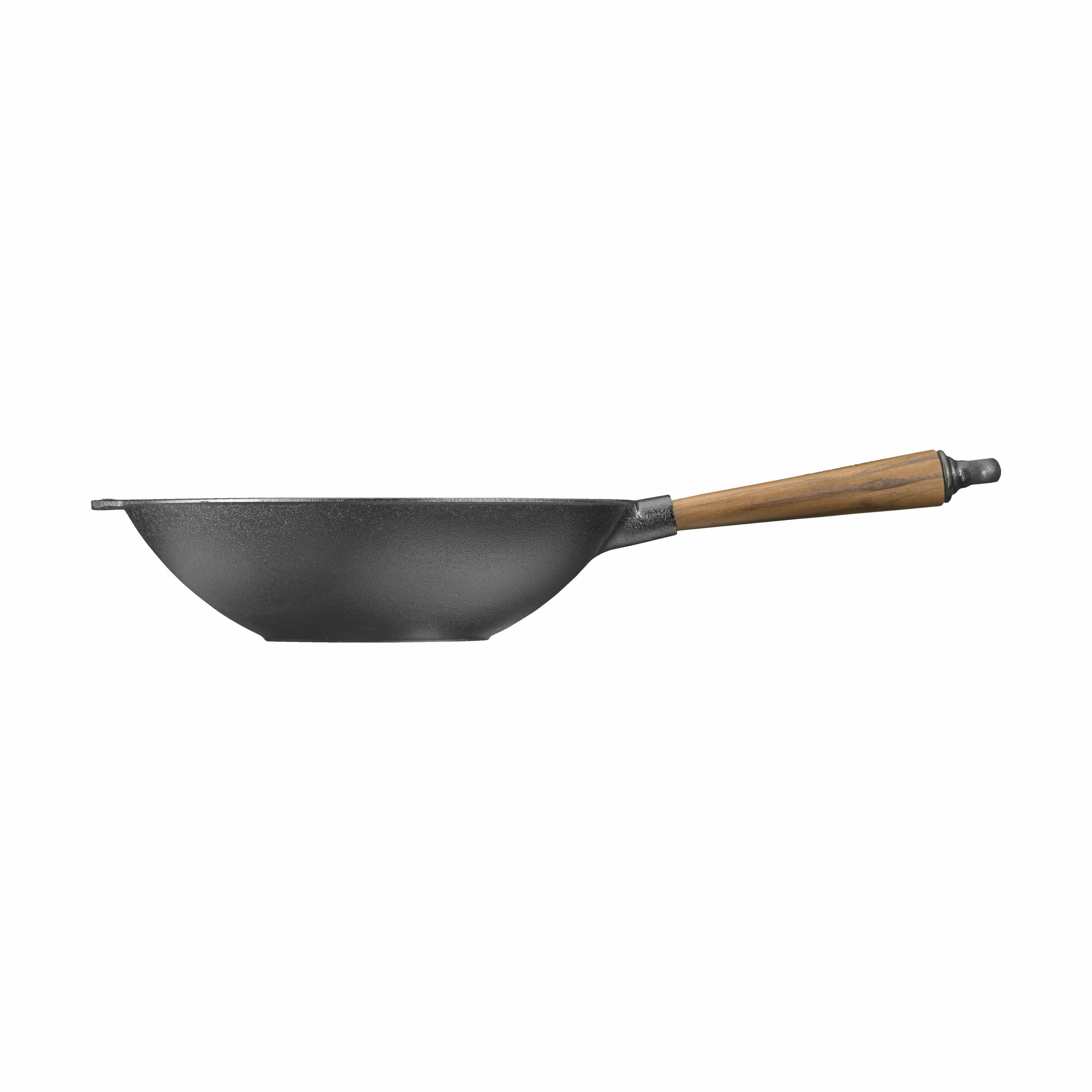 Skeppshult Wokpander Walnut Valnød Wok i Sort/Træ, 30 cm, 2