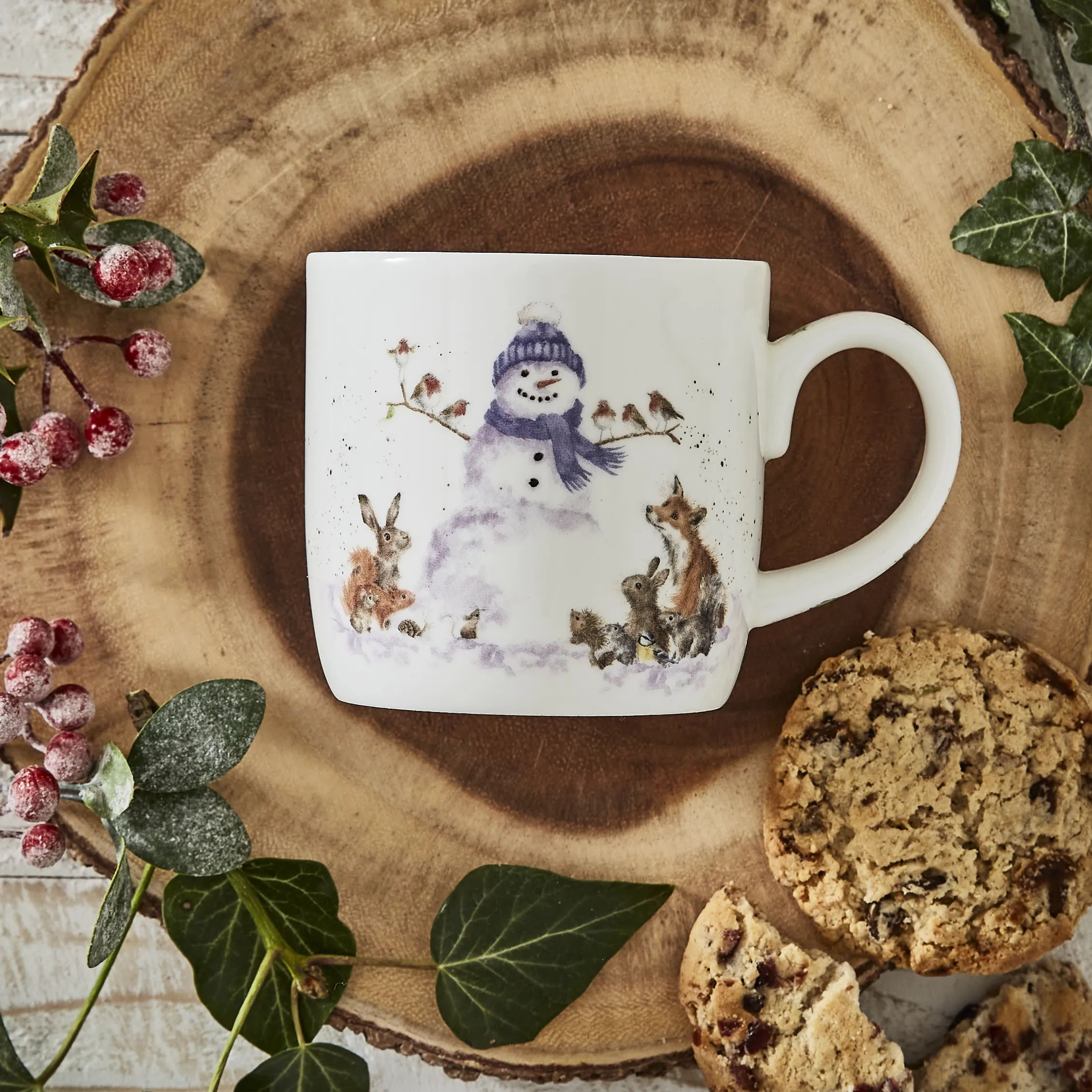 Royal Worcester Krus og kopper med hank Wrendale Krus - Gathered around i Snemand, 3