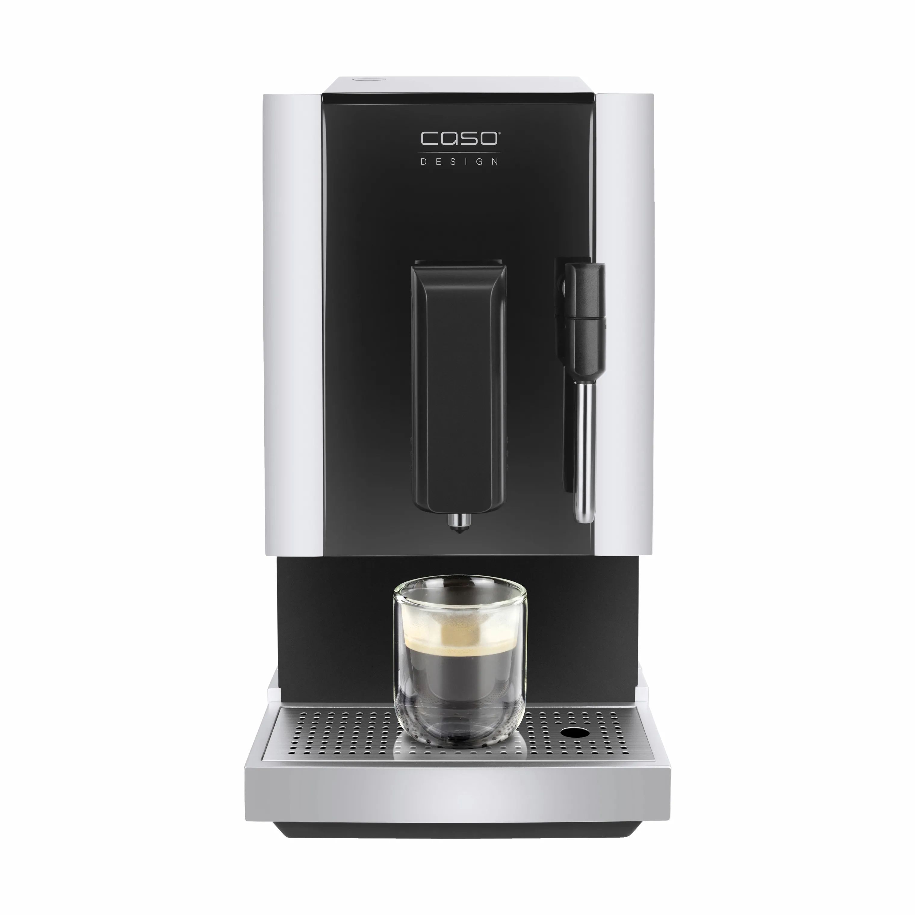 Caso Kaffemaskiner Café Crema One Fuldautomatisk kaffemaskine CS1881 i Rustfri stål/sort, 3