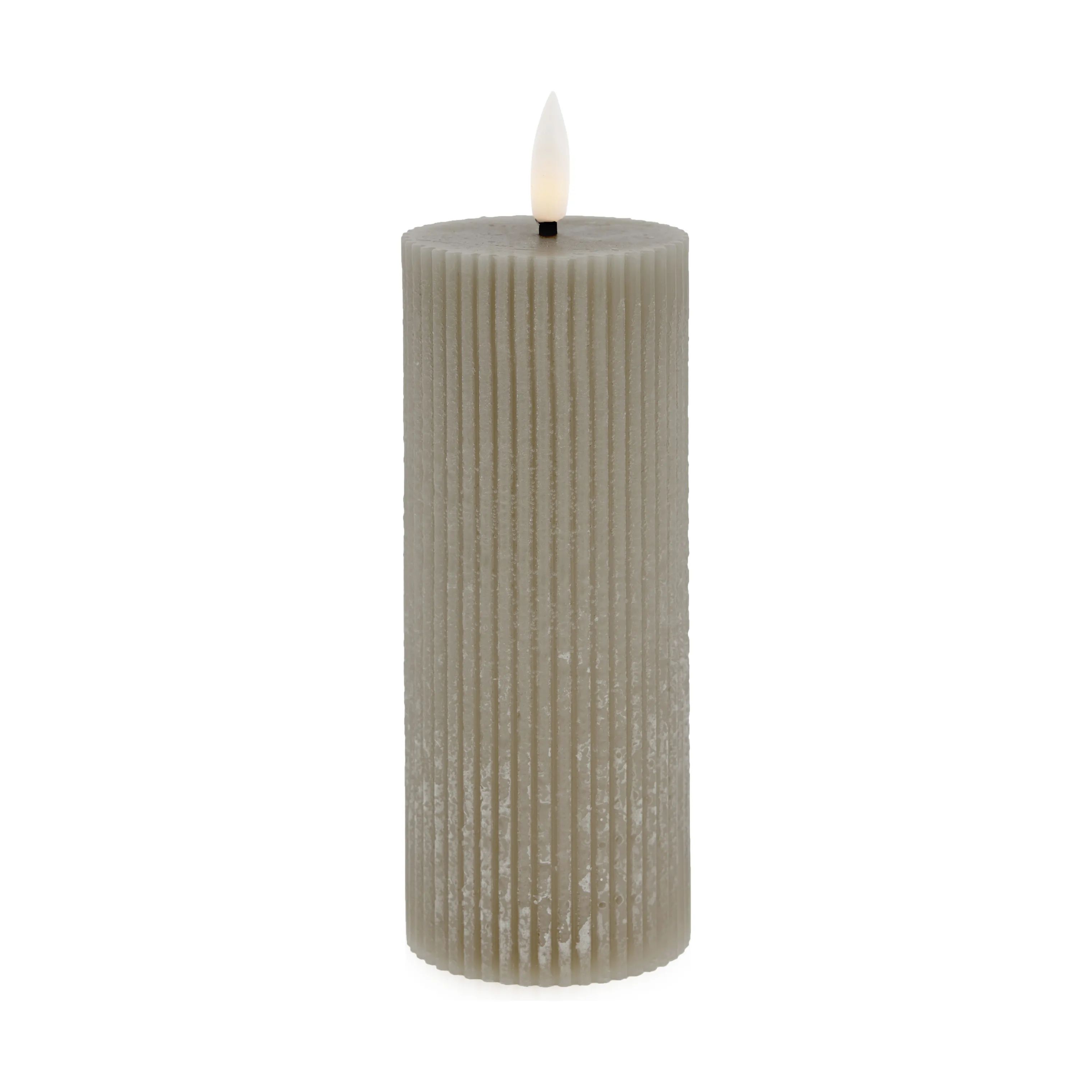Lene Bjerre LED-lys Lillia LED Bloklys i sand, H15 x Ø6 cm, 1