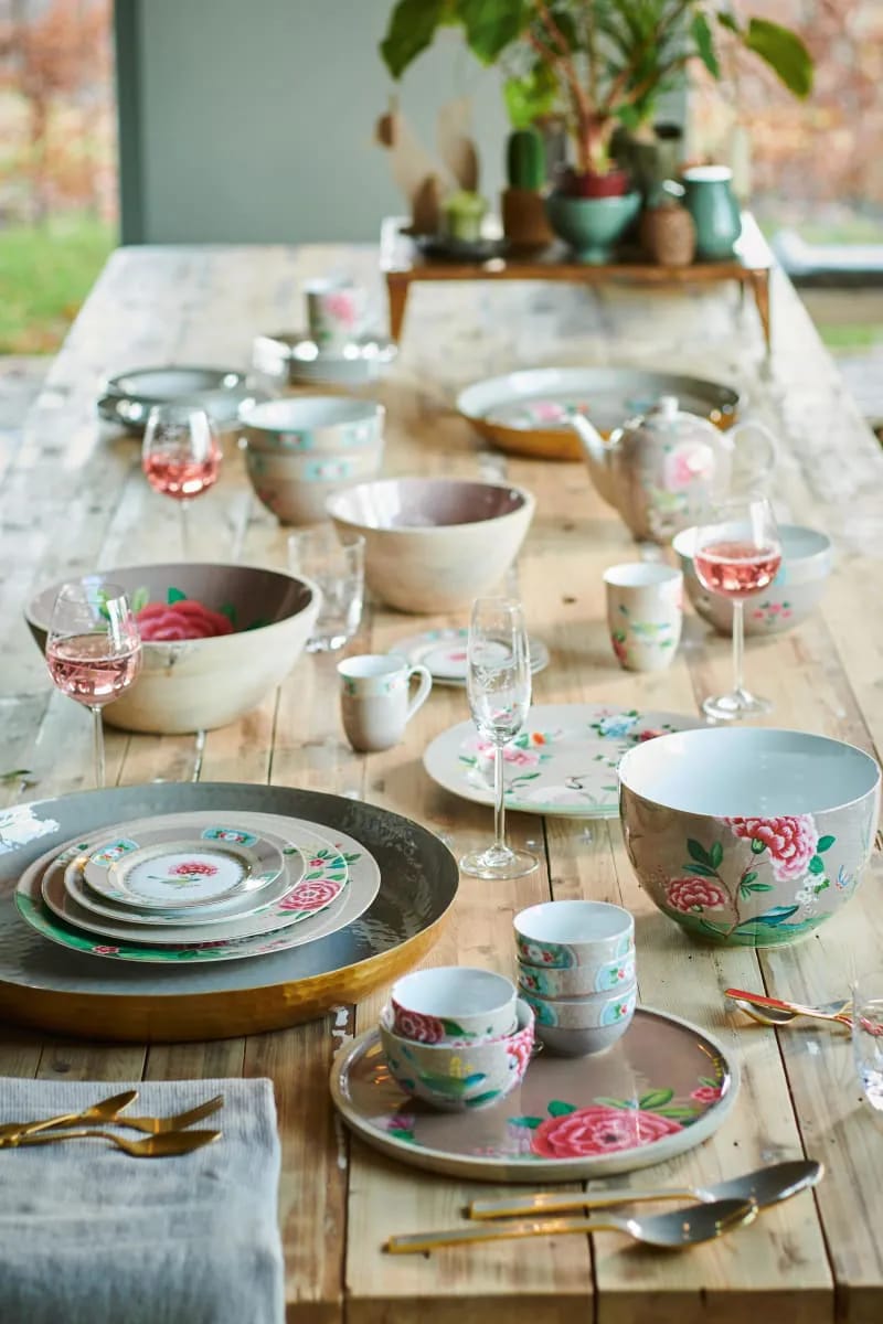 PIP Studio Krus og kopper med hank Blushing Birds Blushing Bird Krus i Khaki, 2