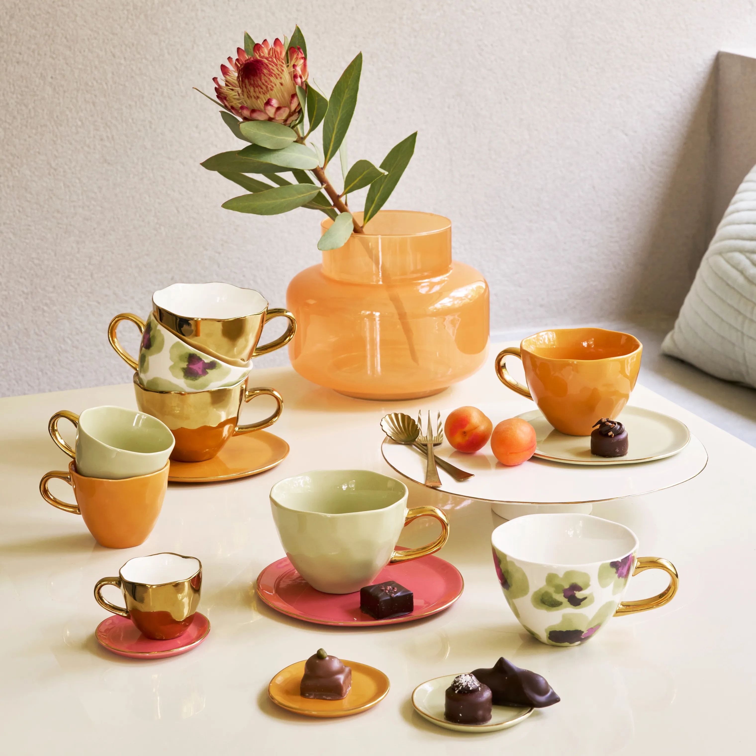 Urban Nature Culture Krus og kopper med hank Good Morning Kaffekop i Pale Green, 2