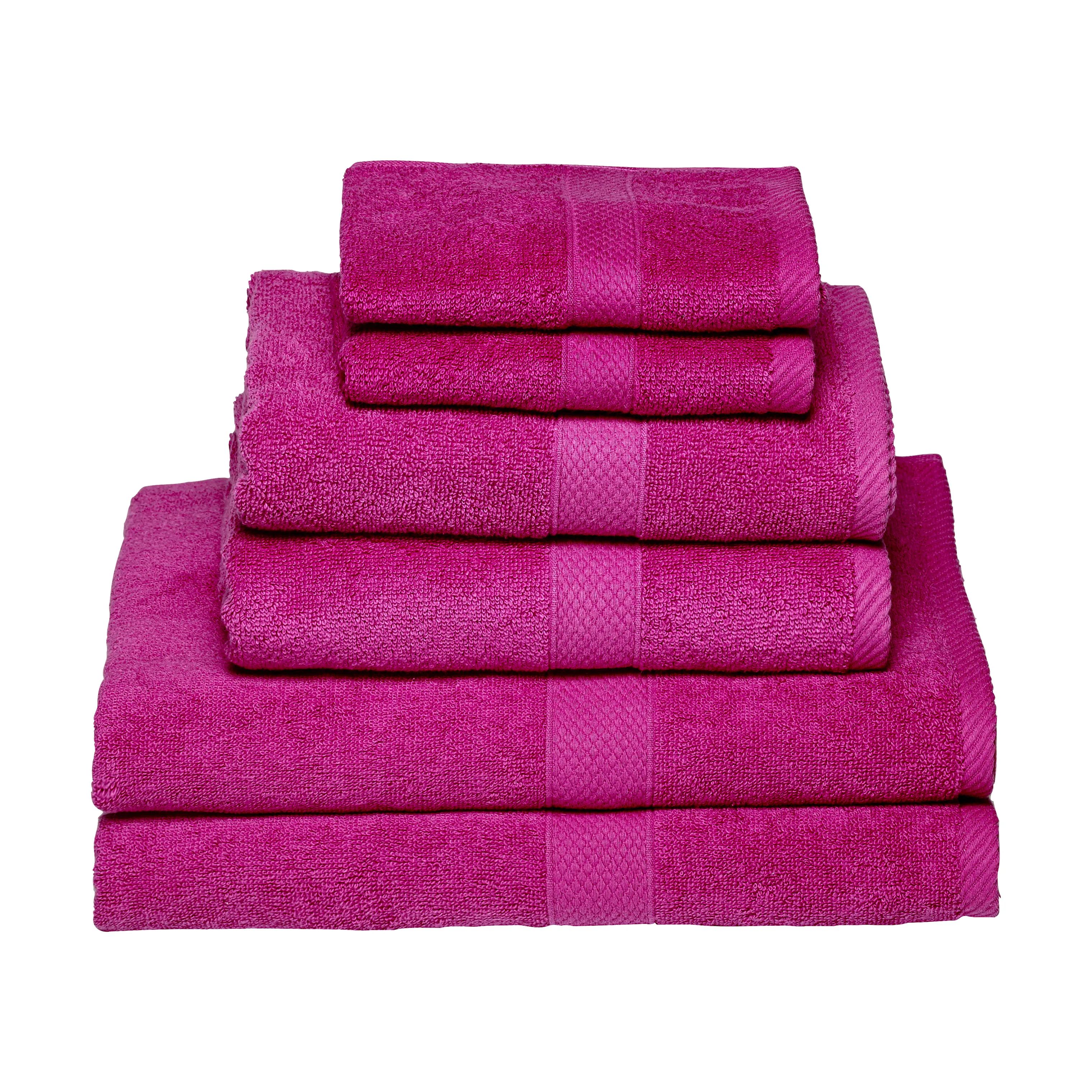 Egeria Håndklæder Diamant Håndklæde - 6 stk. i Pink, 3