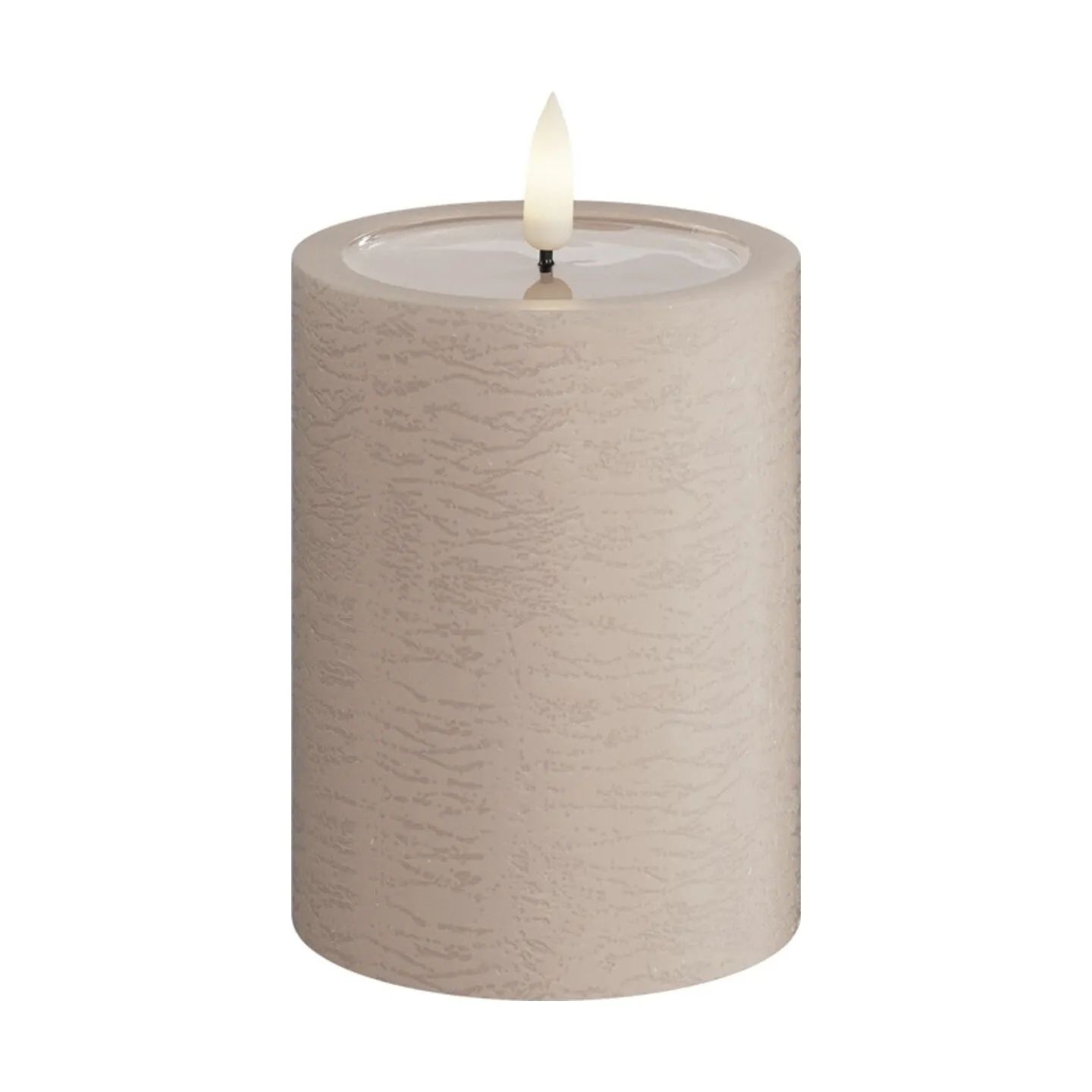 Deluxe Homeart LED-lys Unique LED Bloklys i Rose, H10 x Ø7,5 cm, 1