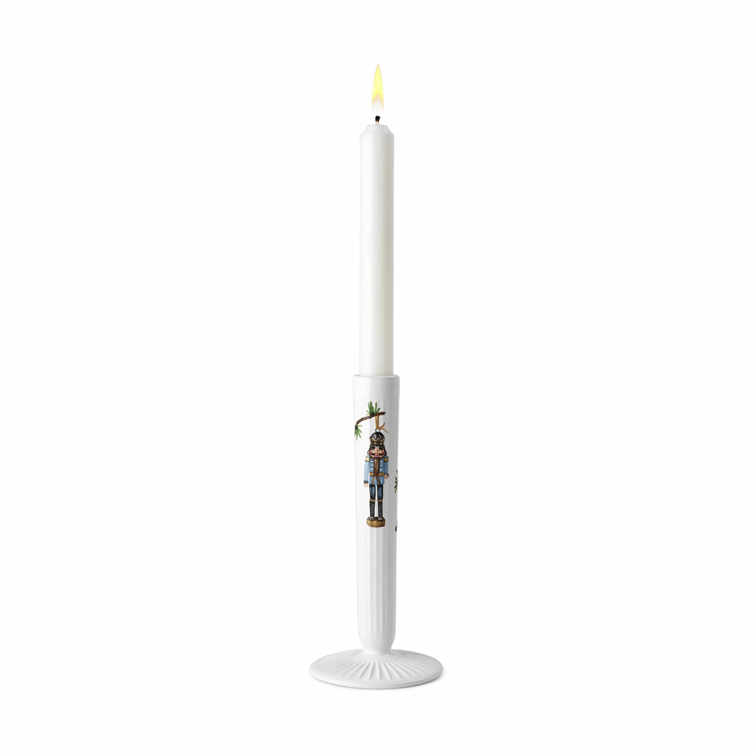 Kähler Kronelysestage Hammershøi Jul Lysestage i Hvid, 20 cm, 2