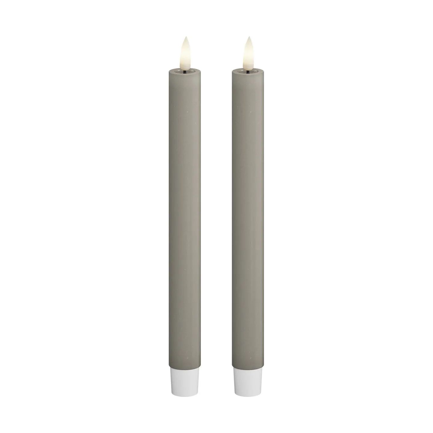 Deluxe Homeart LED-lys Real Flame LED Kronelys - 2 stk. i Sand , 24 cm, 1