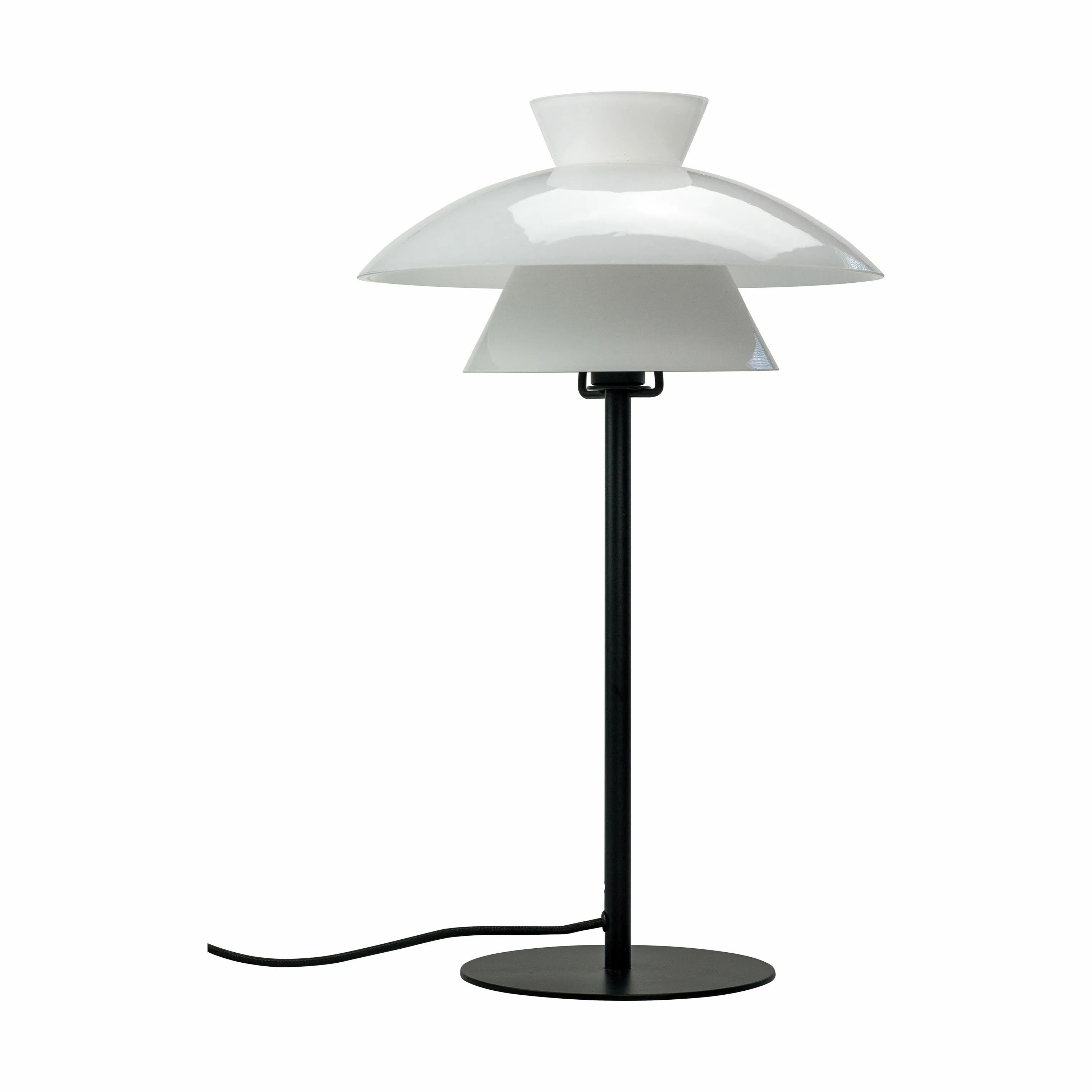 Dyberg Larsen Bordlamper Valby Bordlampe i Opal/sort, 40 cm, 1