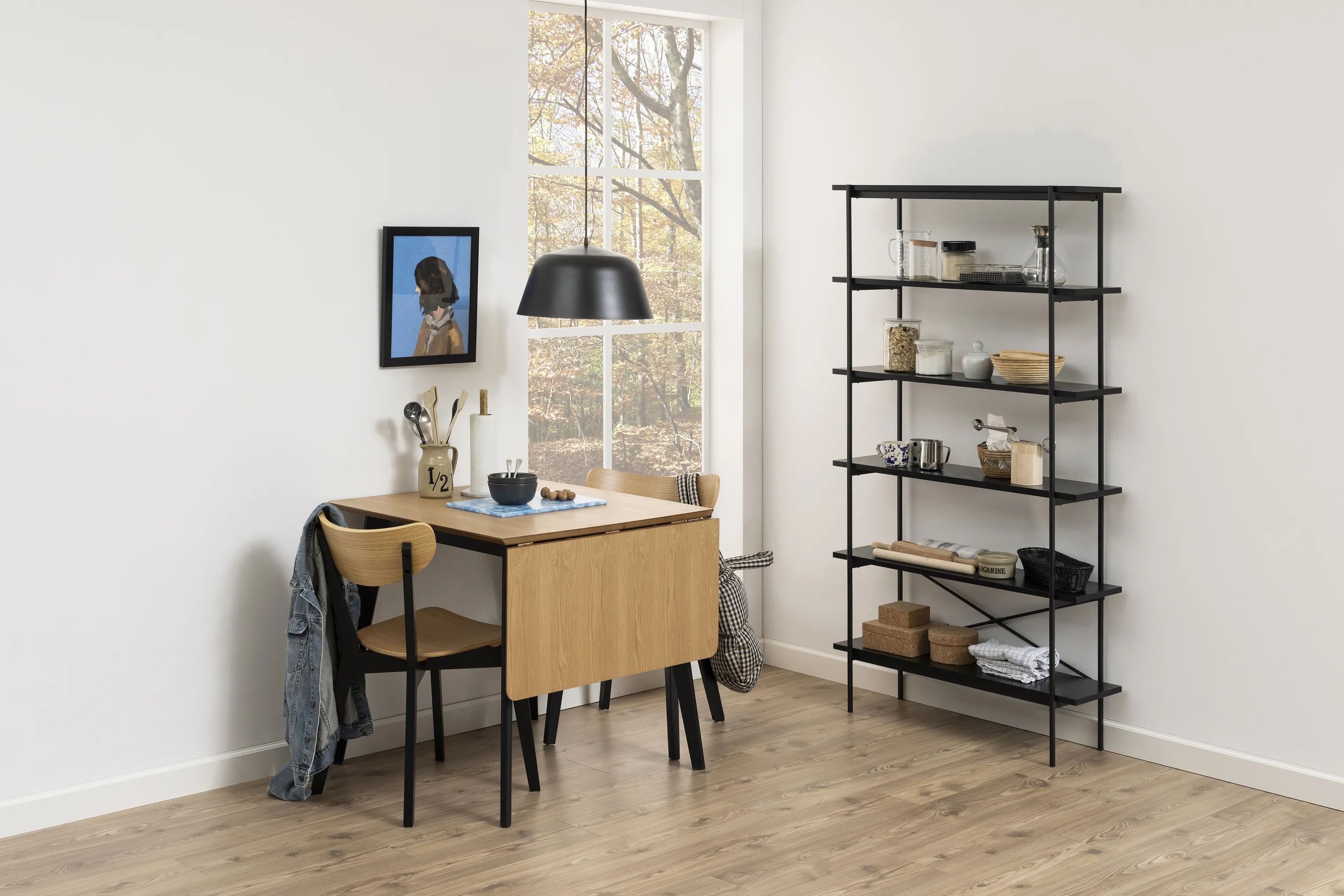CASA Living Spisebordsstole Roxby Spisebordsstol - 2 stk. i Natur/sort, 5
