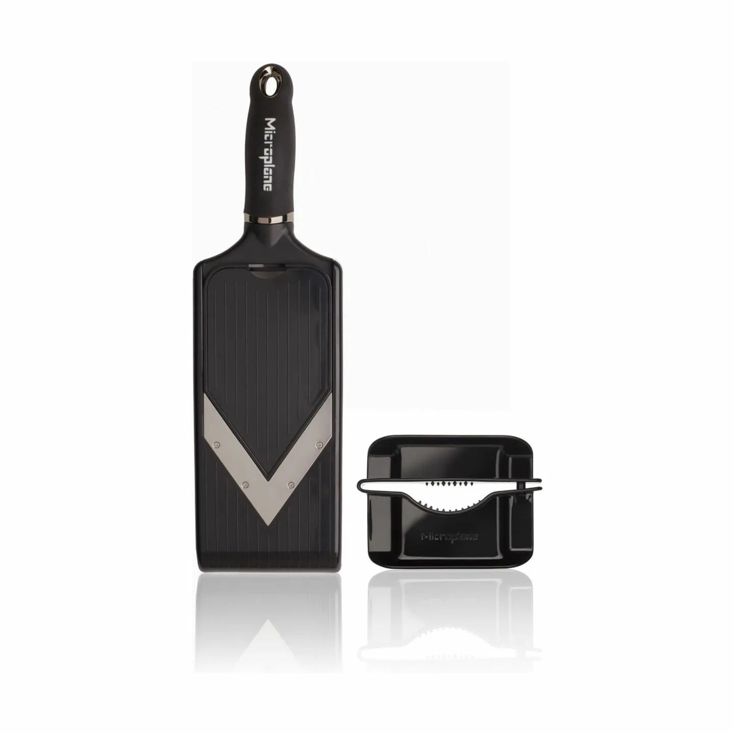 Microplane Mandolinjern Mandolin V-skær og Julienne i sort / metal, 1