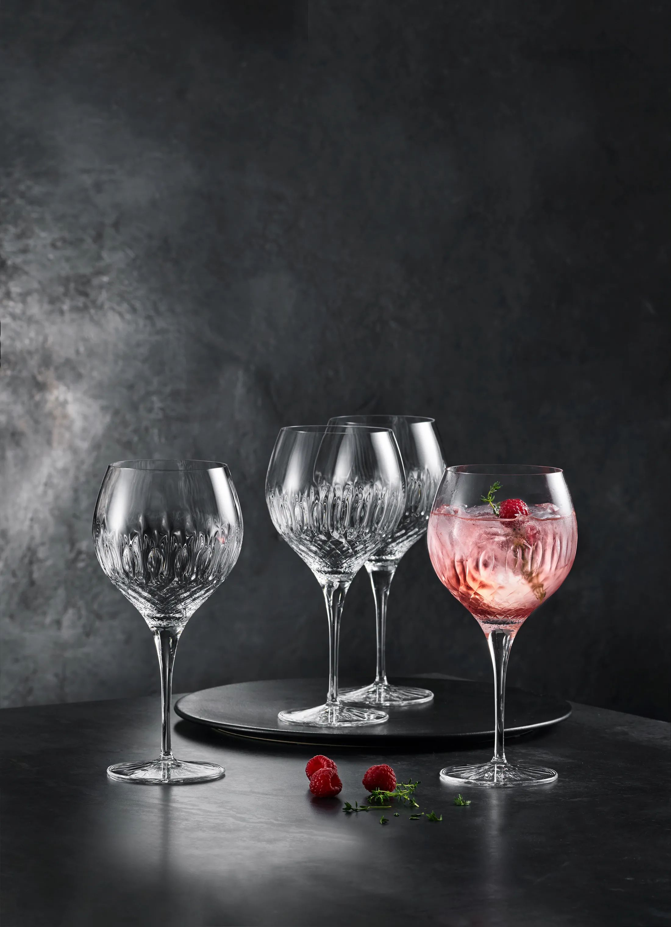 Luigi Bormioli Ginglas Diamante Spansk Gin og Tonic Glas - 4 stk. i klar, 65 cl, 2