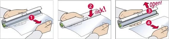 Emsa Øvrigt køkkengrej Click & Cut Foliedispenser i Hvid/Grøn, 2