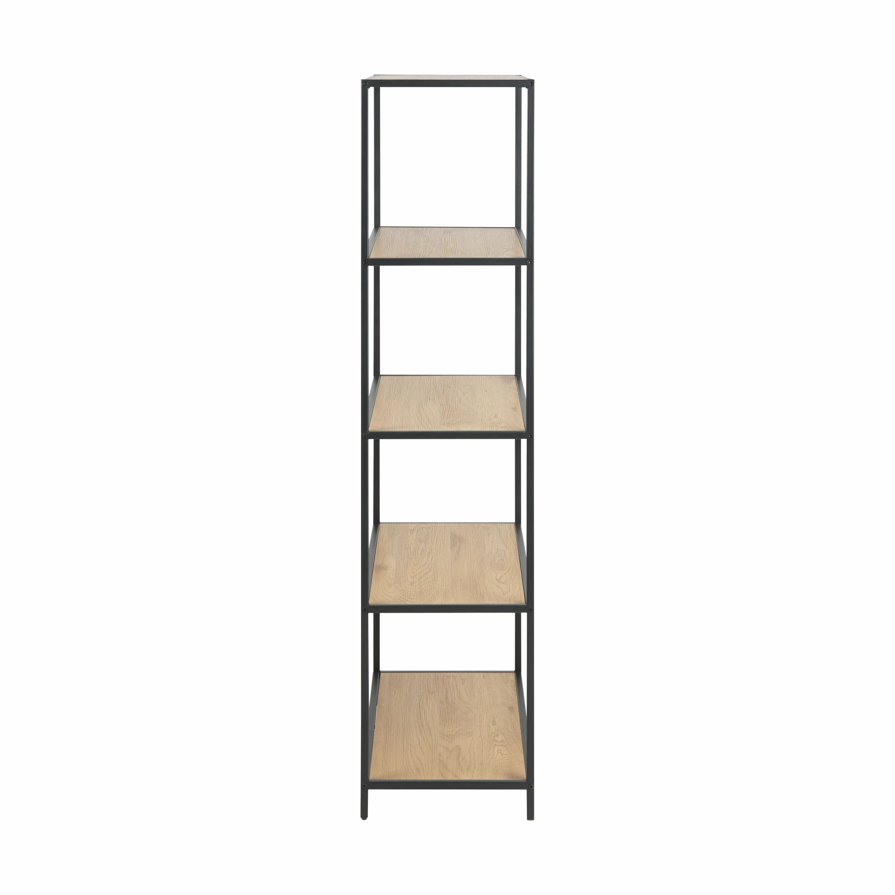 CASA Living Reoler og tilbehør Seaford Reol i Vild eg/mat sort, 4