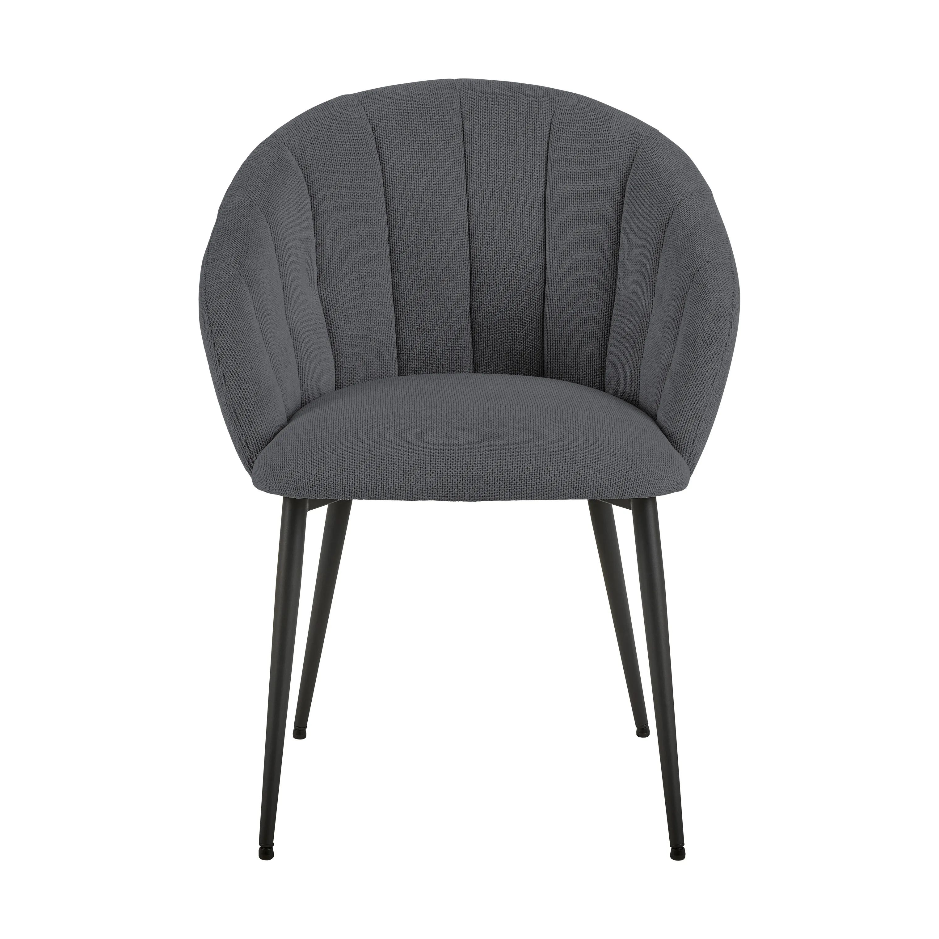 CASA Living Spisebordsstole Daniella Spisebordsstol i Antracit/mat sort, 1