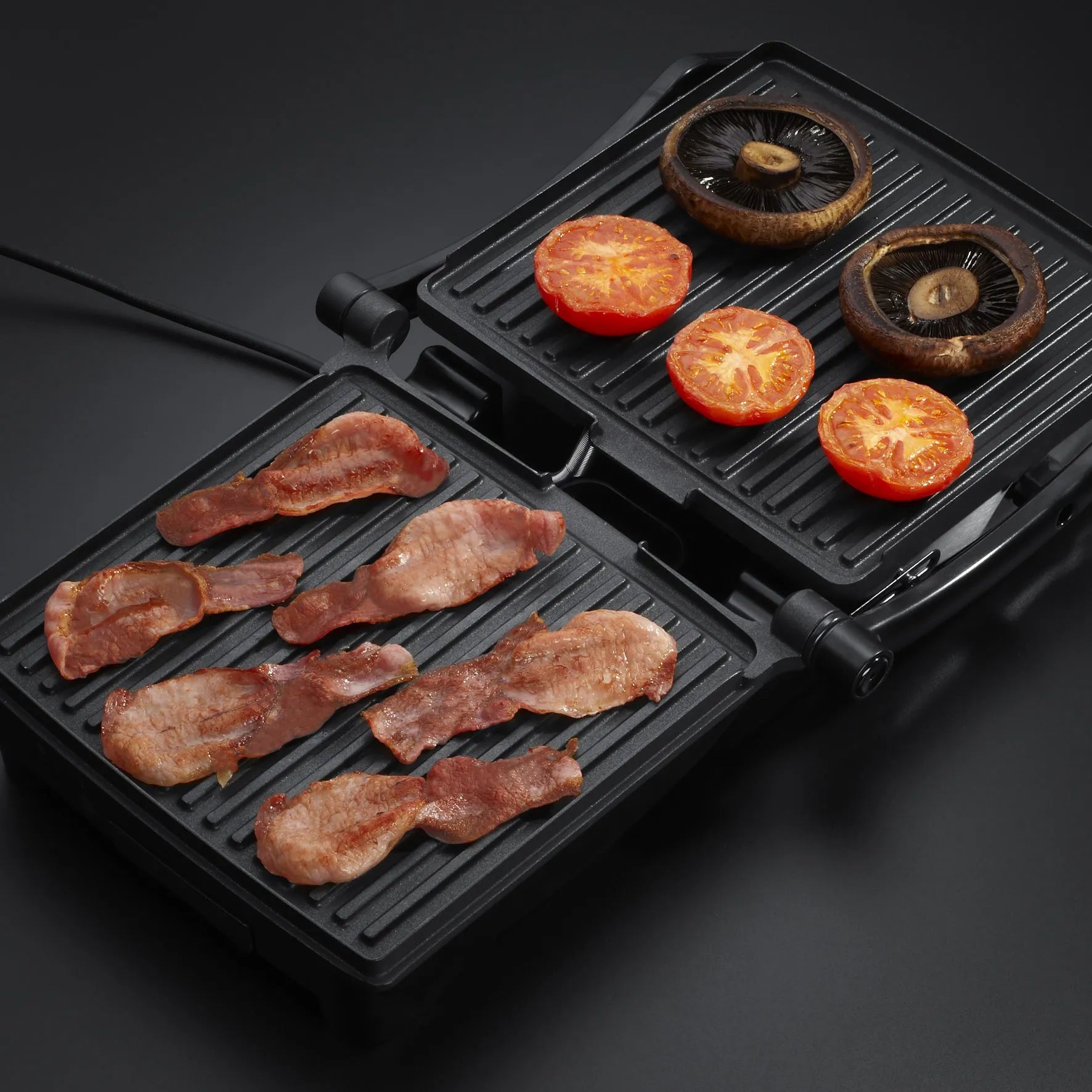 Russell Hobbs Bordgrill CookHome Paninigrill i sølvfarvet, 3