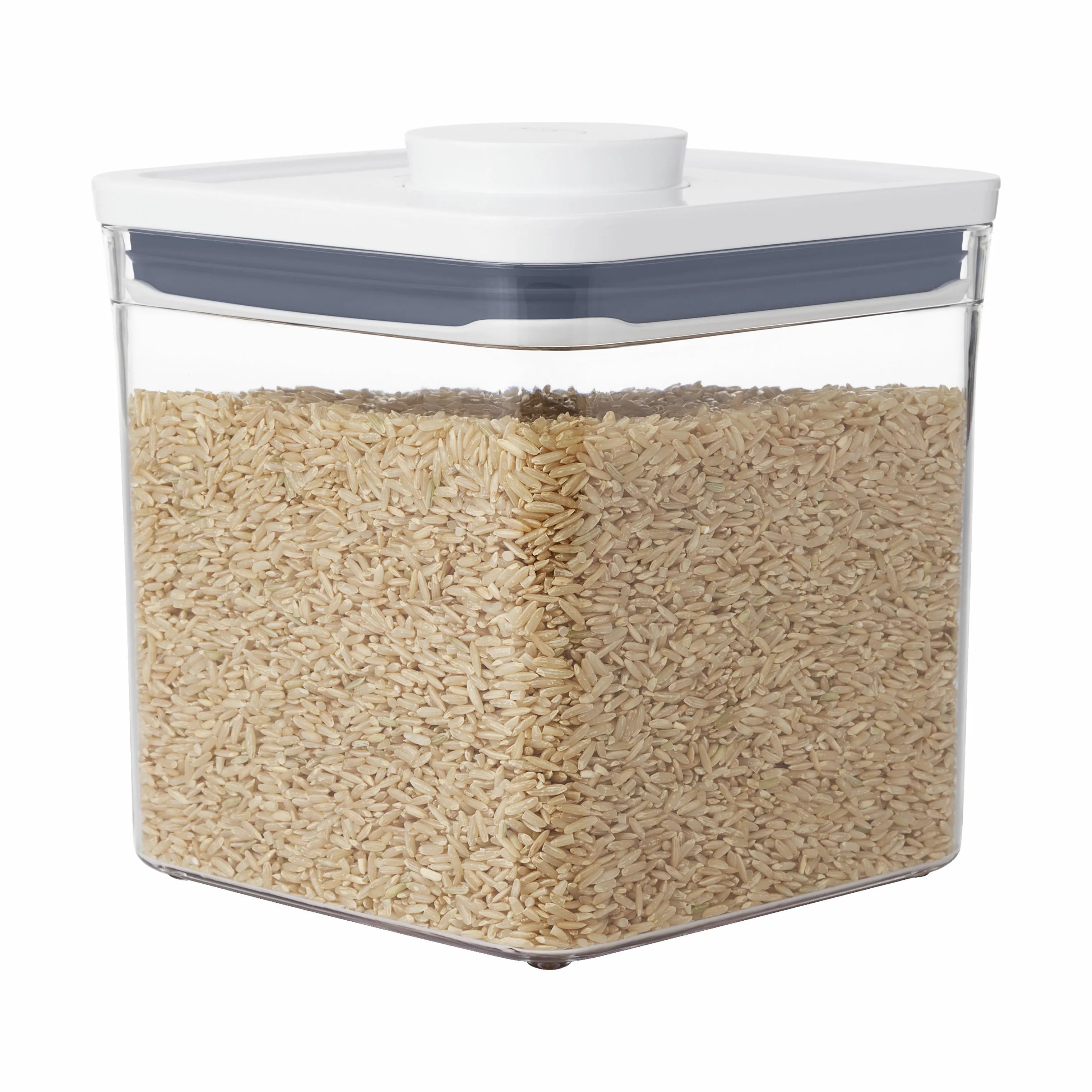 OXO Opbevaringsbokse POP Opbevaringsboks i hvid;klar;grå, H15,7 cm x 2.6 L, 4