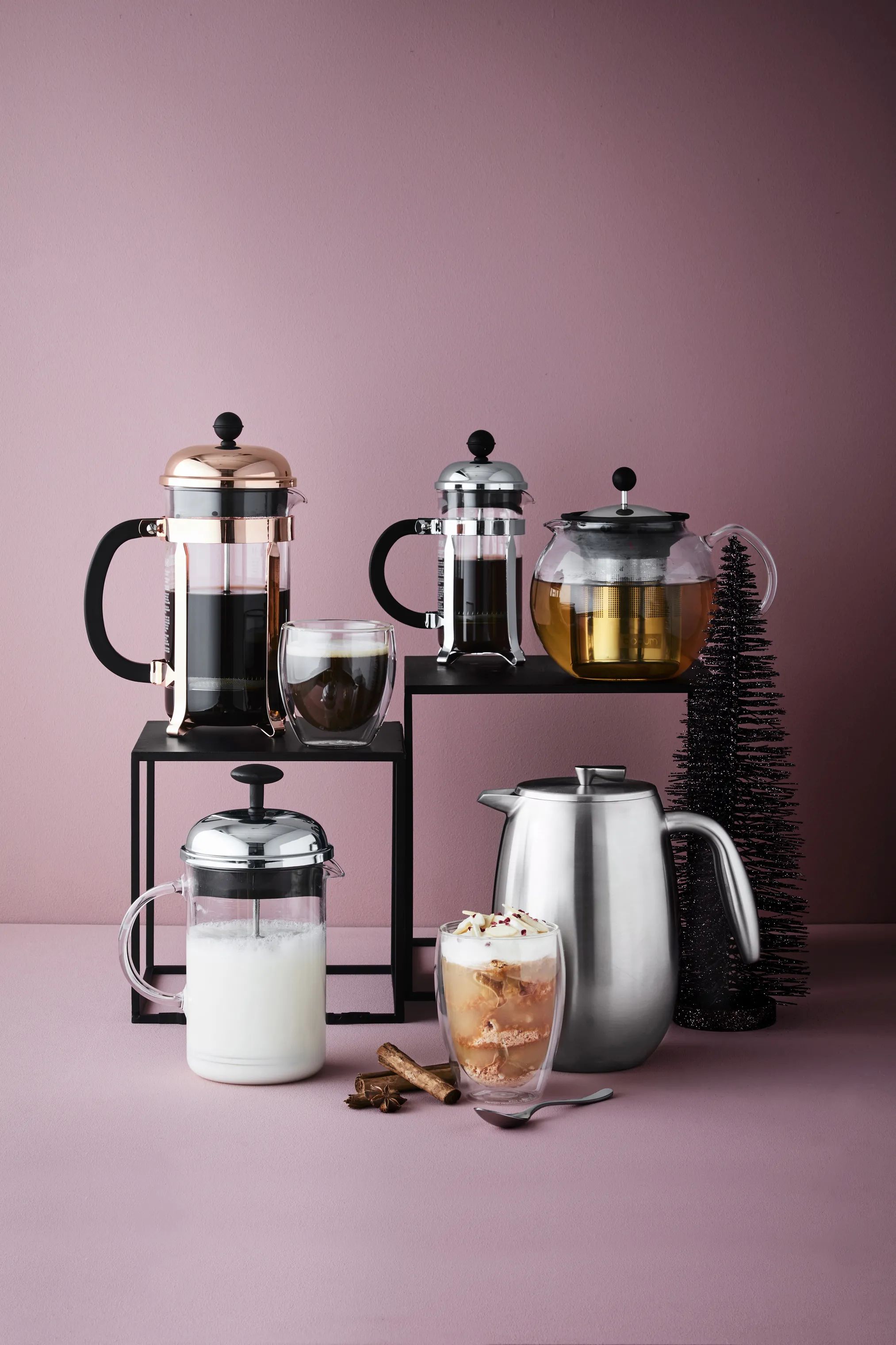 Bodum Mælkeskummere Chambord Mælkeskummer i Klar/stål, 0.25 L, 2