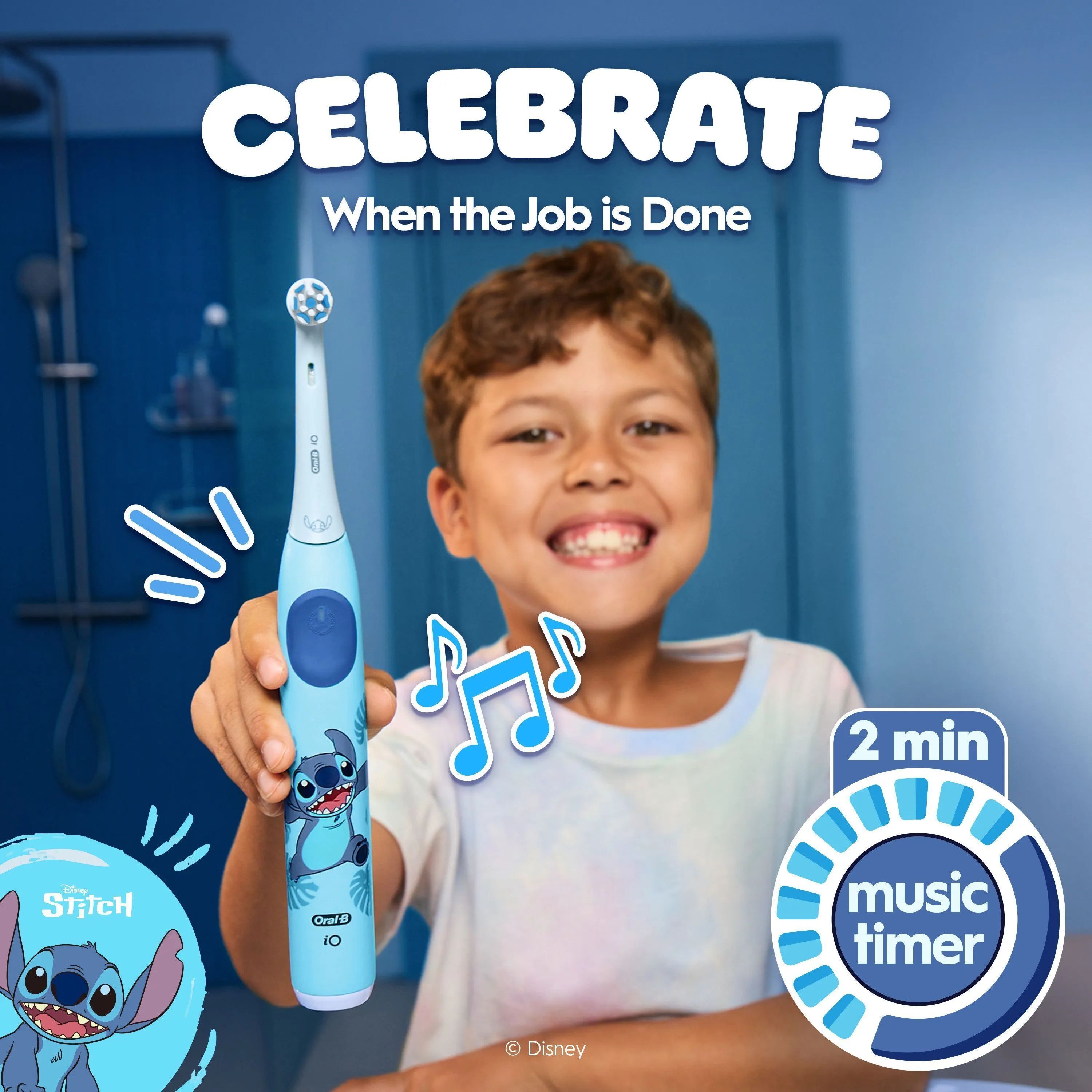 Oral-B Eltandbørster iO Kids Elektrisk Tandbørste i Stitch, 5