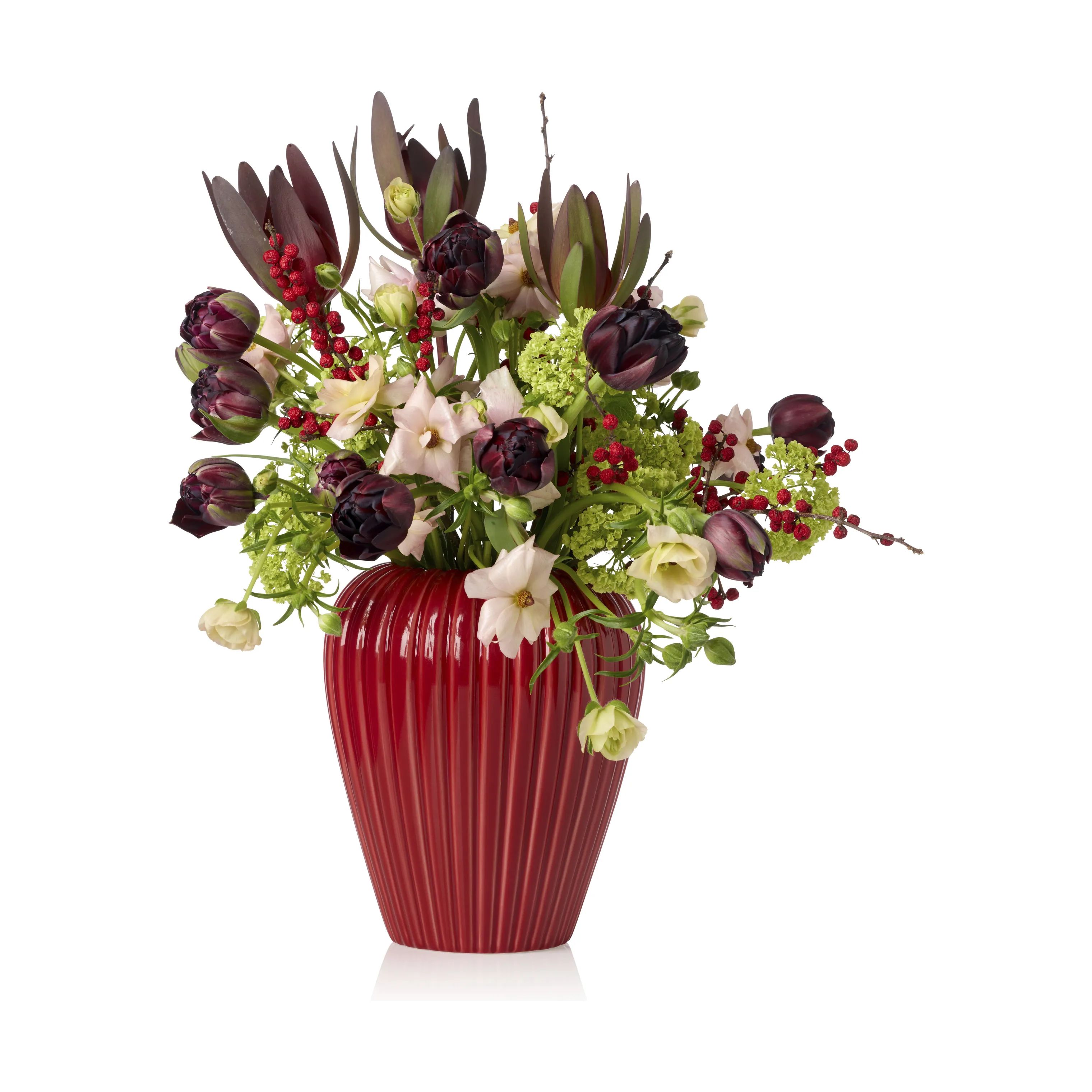 erik bagger a/s Vaser Eslau Lilje Vase i Rød, 20 cm, 3