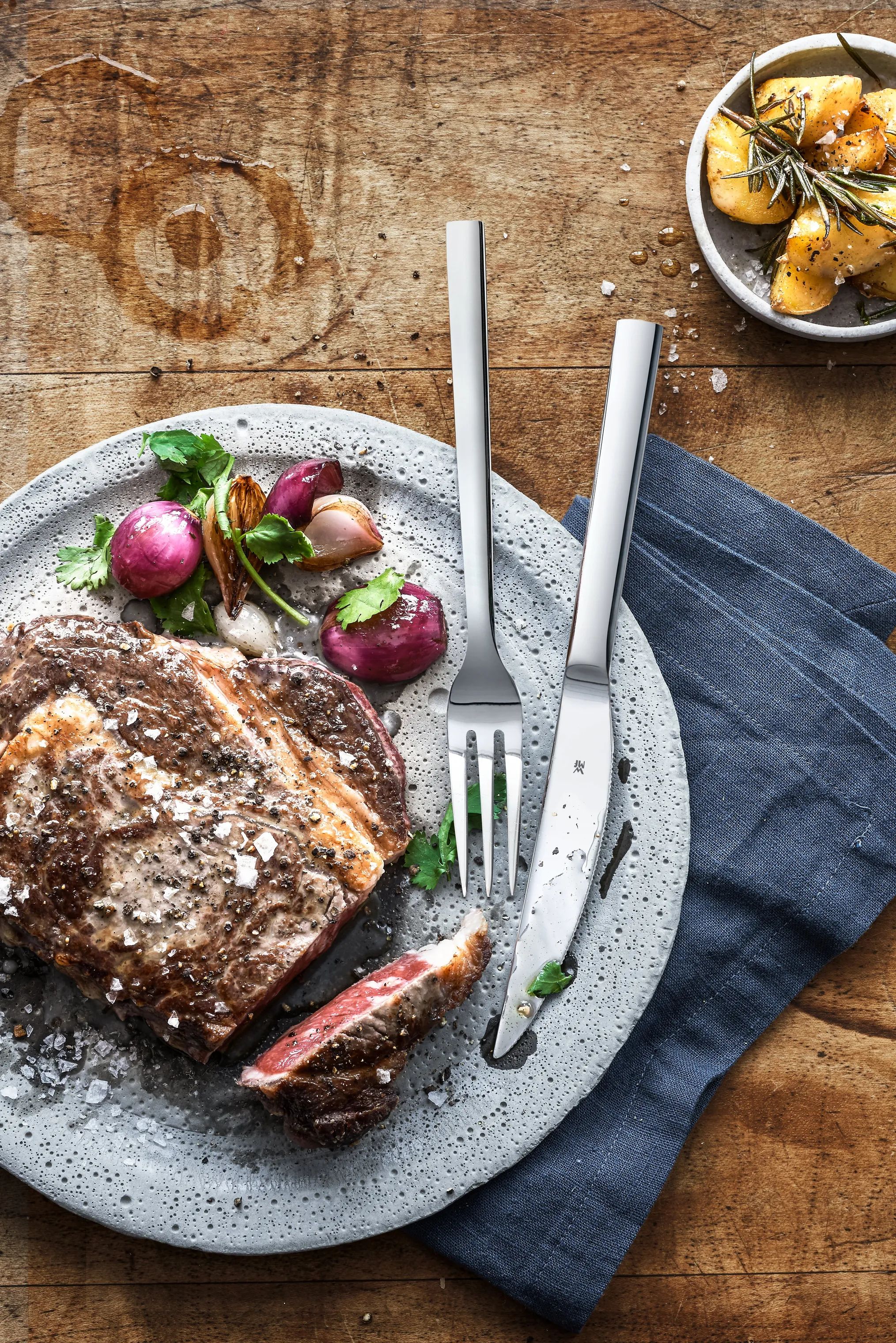 WMF grillbestik Nuova Steakbestik - 12 dele i Stål, 2