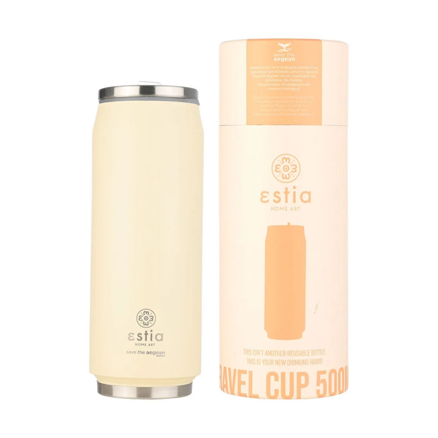 Estia Home To go kopper Save The Aegean Termokop i Lily White, 4