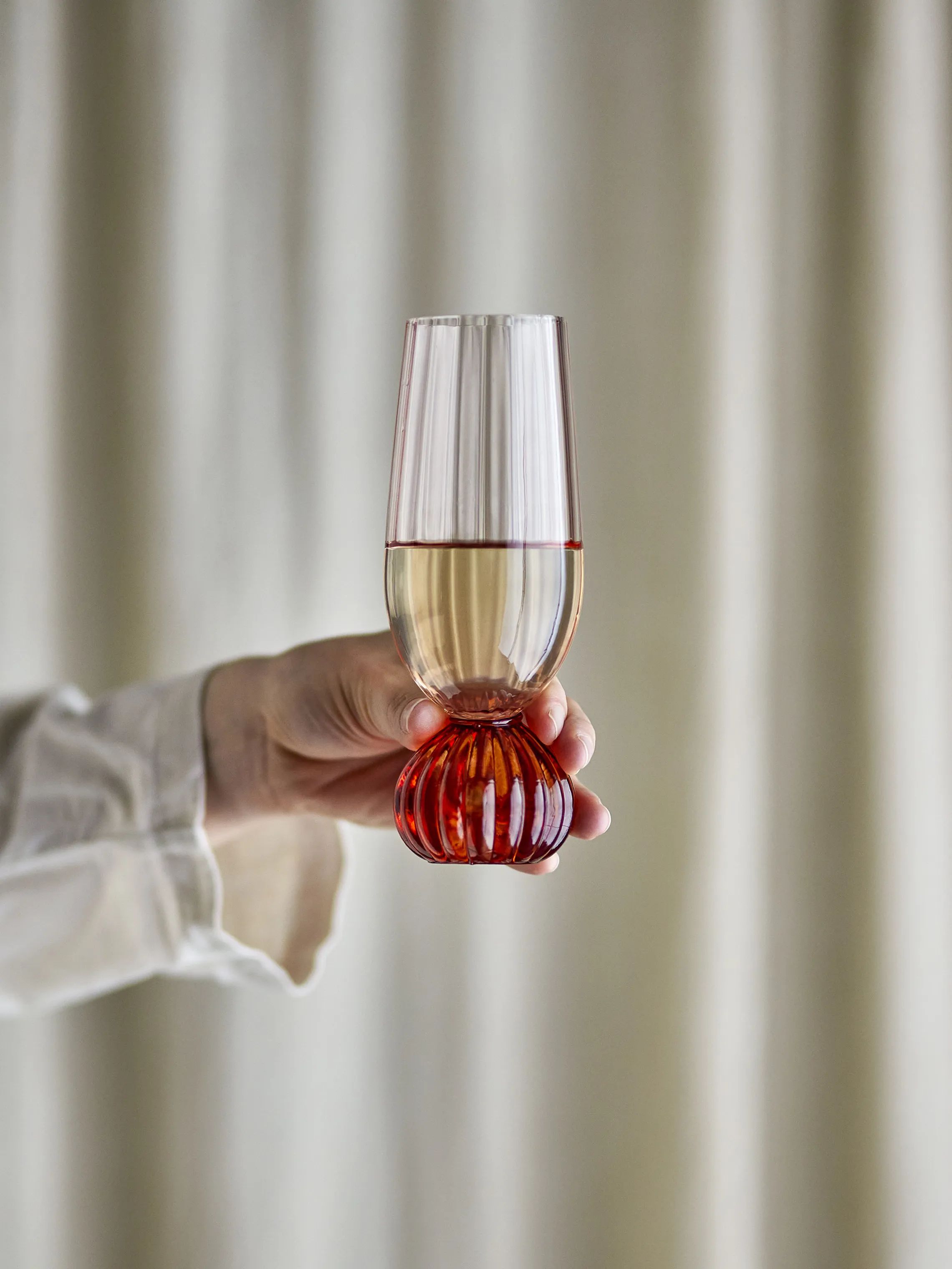Bloomingville Champagneglas Taurin Champagneglas i Lyserød, 3