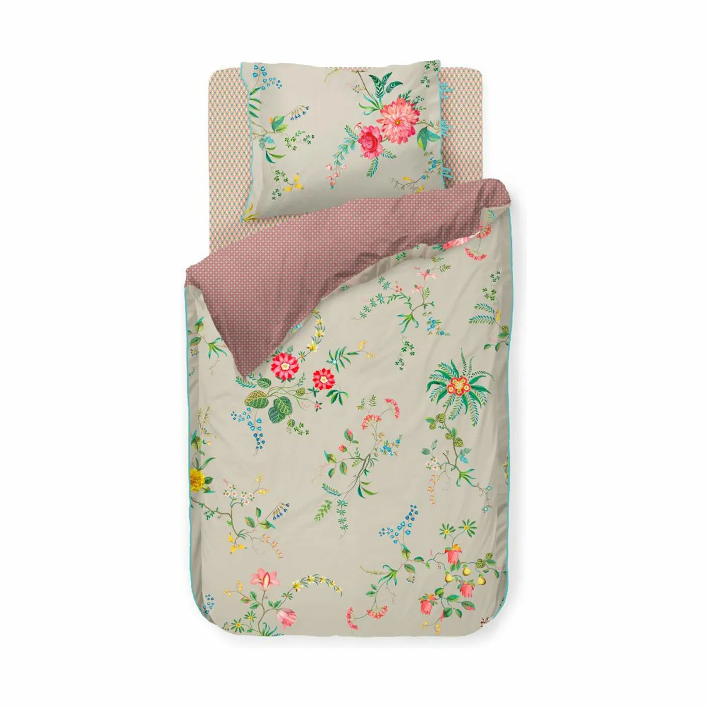PIP Studio Sengetøj Fleur Grandeur Sengetøj i Khaki, B140 x L220 cm, 1