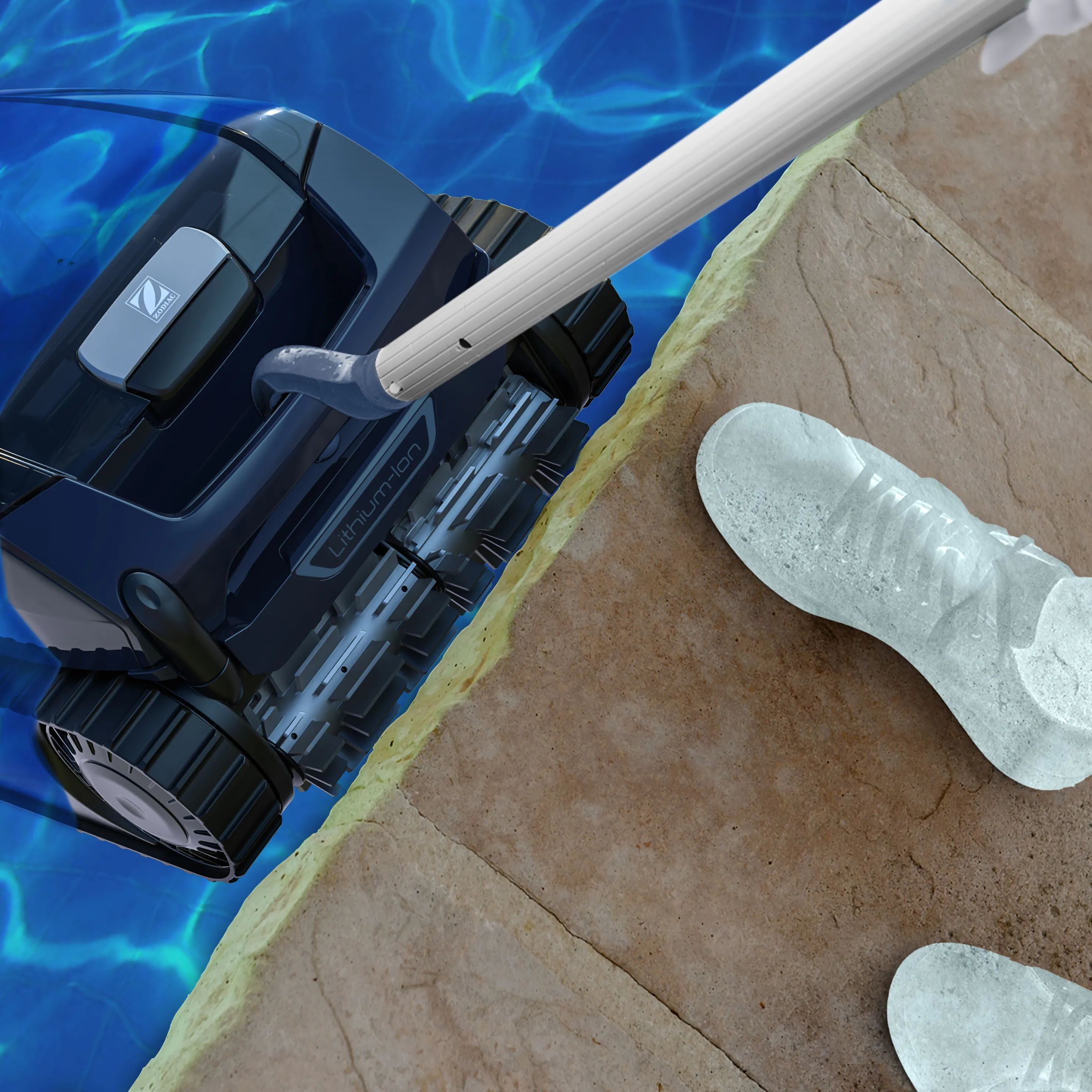 Zodiac Poolrengøring Zodiac Freedom Robot Pool Renser CNX-LI 5220 IQ i Grå, 3