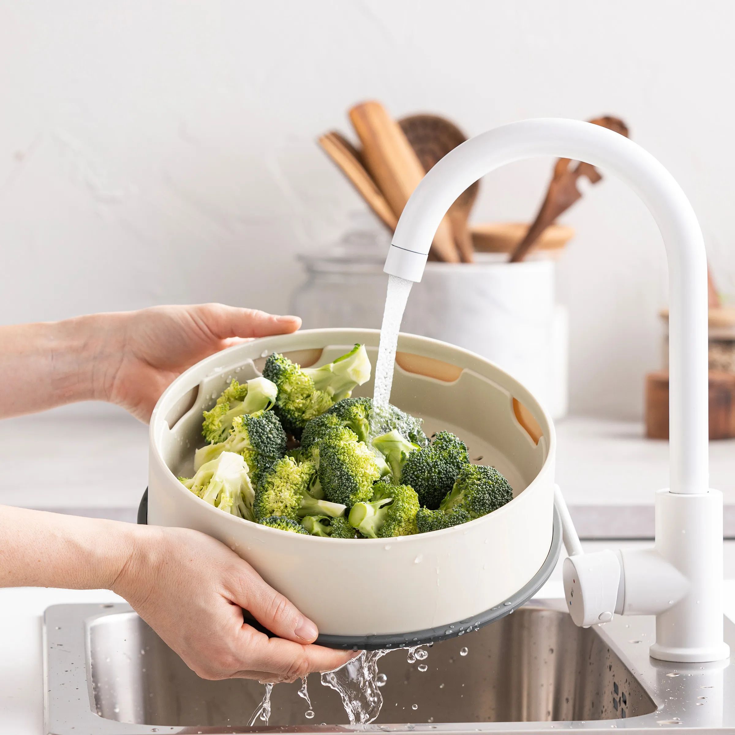 Greenpan Øvrigt køkkengrej Steamy Damper i Beige, 7