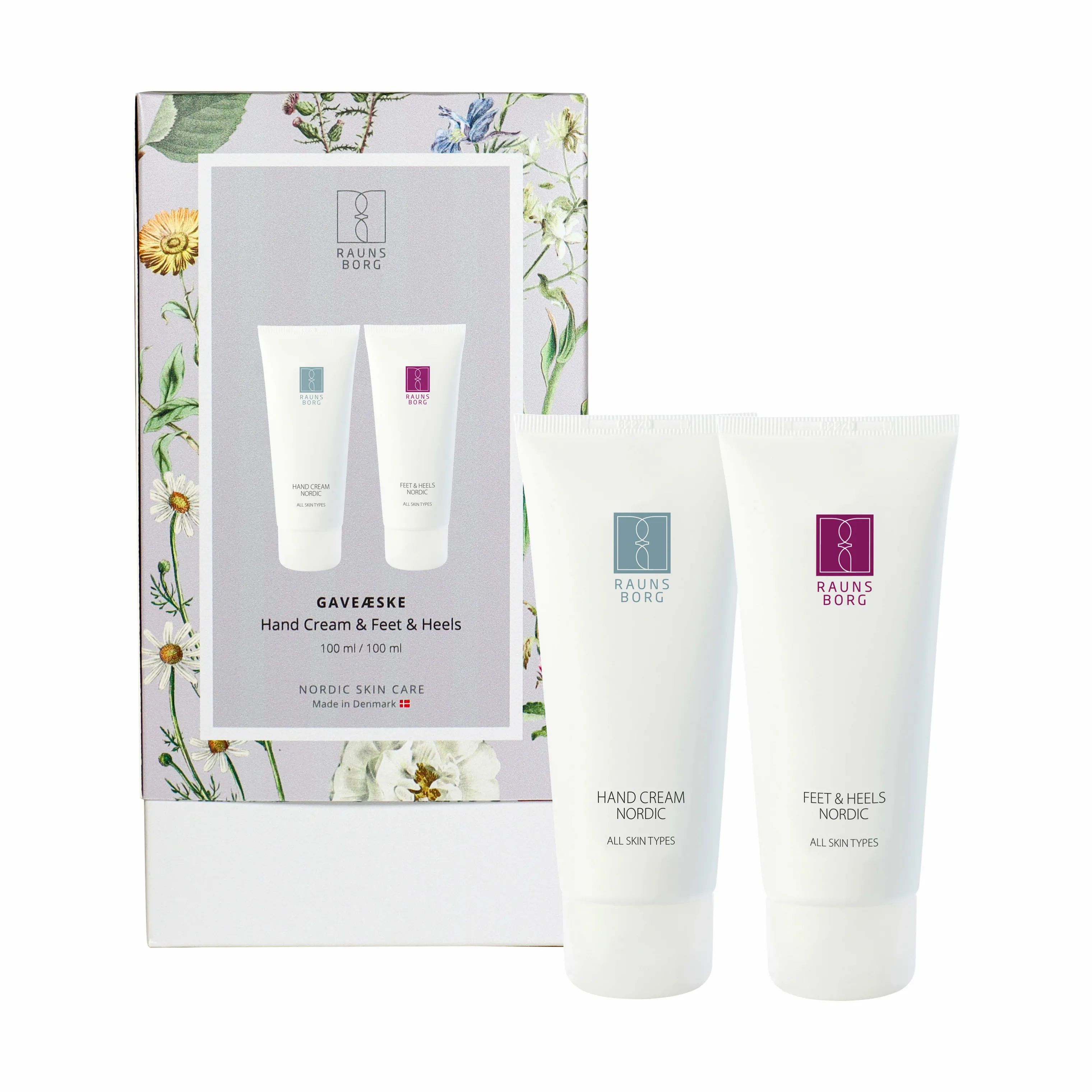 Raunsborg Gaveæsker Nordic Hand Cream & Feet & Heels Gavesæt i Klar, 1