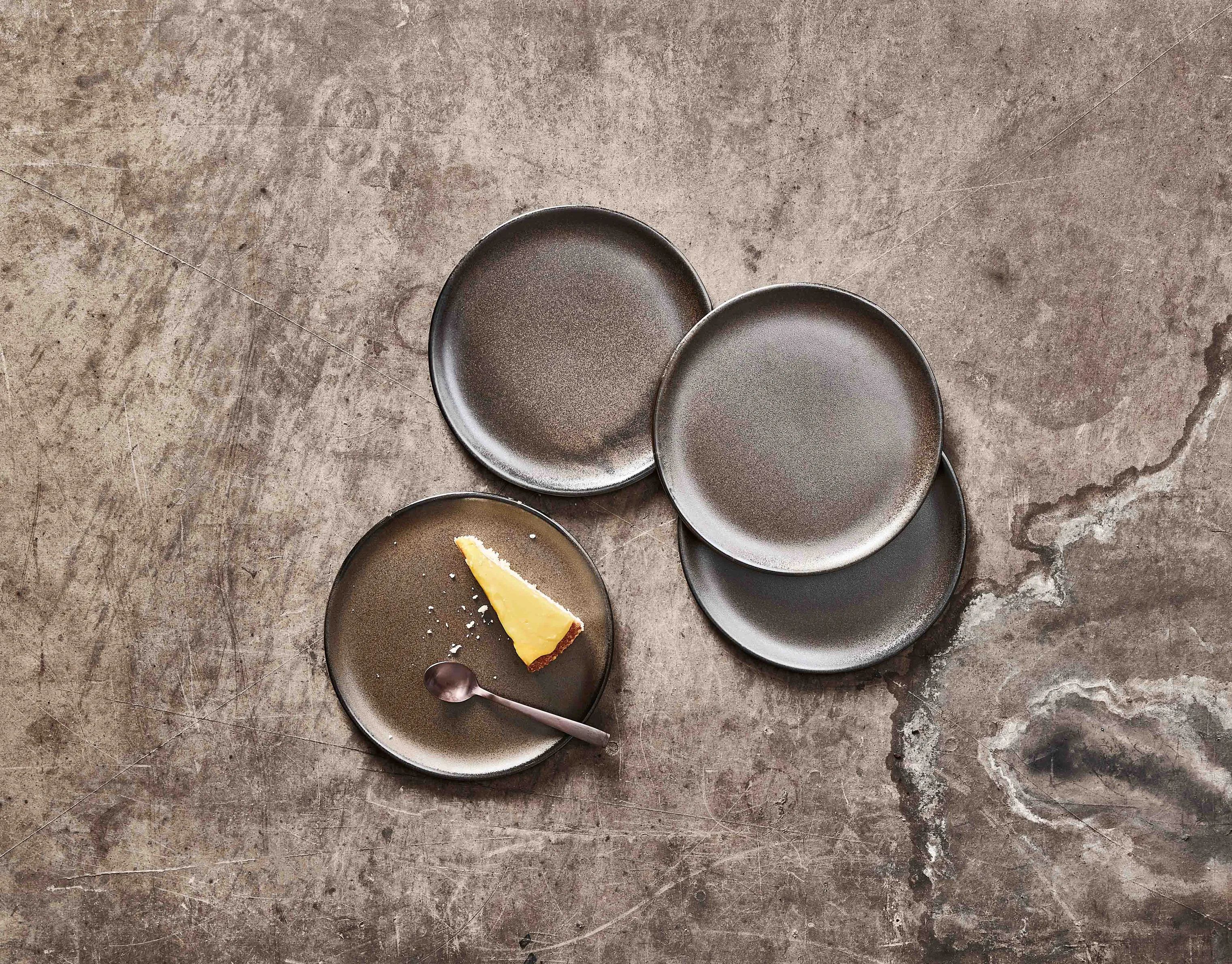 RAW by Aida Kagetallerkener Desserttallerken i Metallic Brown, 2