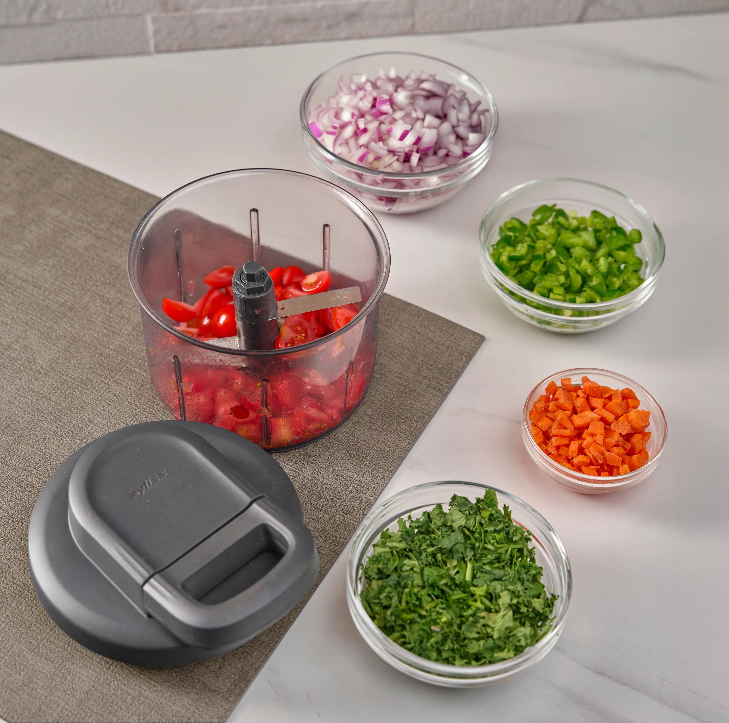 Zyliss Foodprocessorer Easy Pull Foodprocessor i Beluga, 6