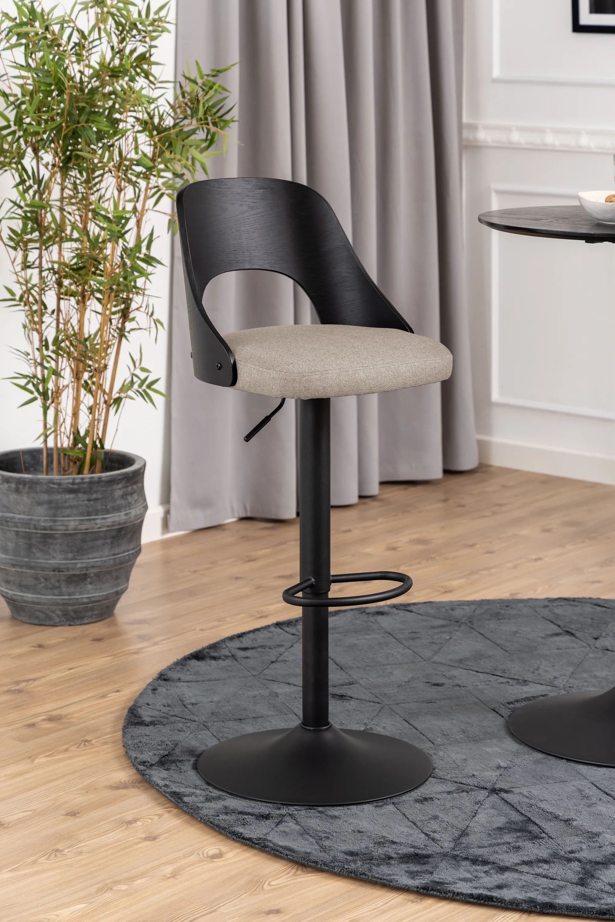 CASA Living Barstole Lucy Barstol - 2 stk. i sand/sort, 2