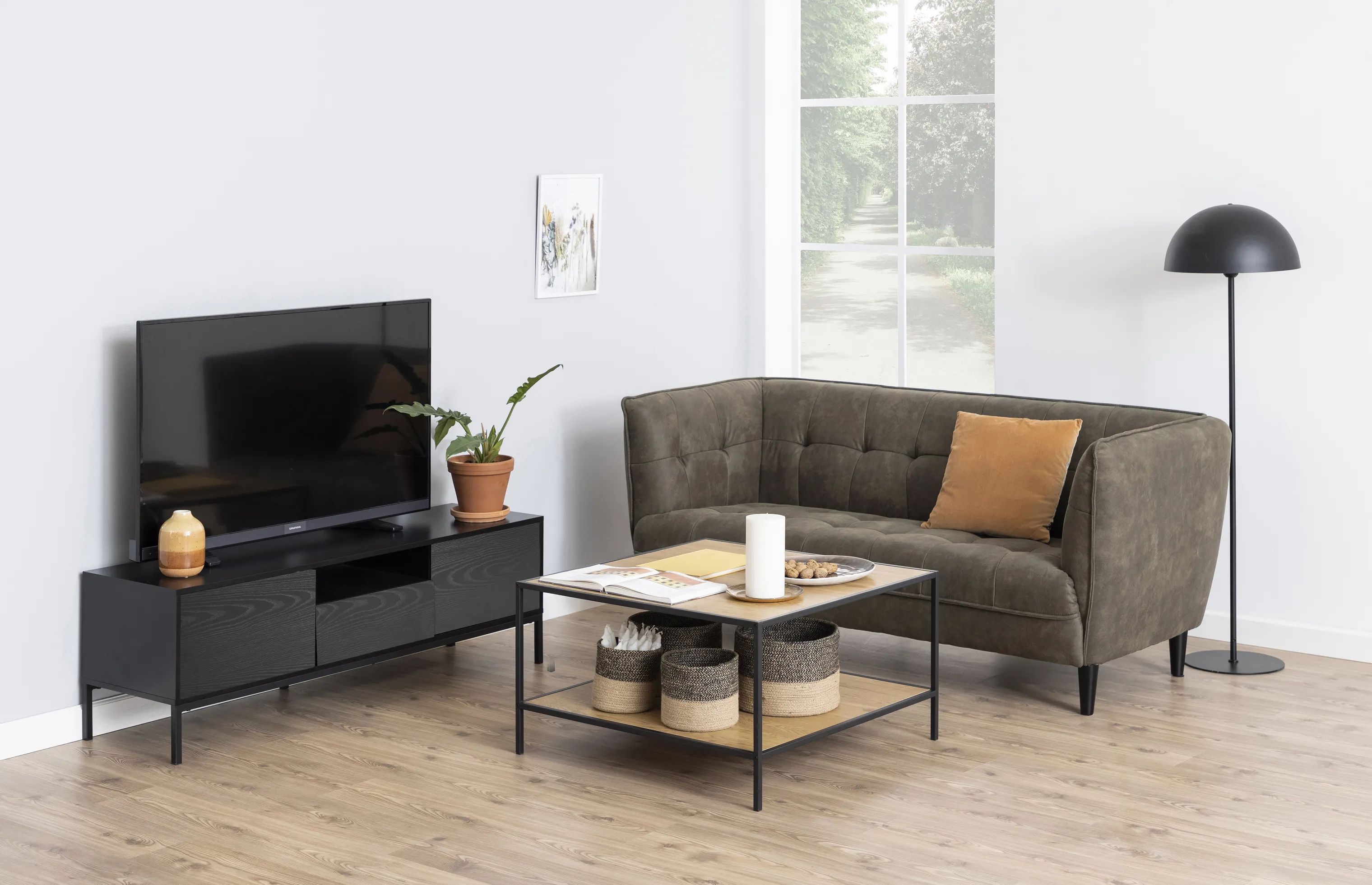 CASA Living TV-borde Seaford TV-bord i Sort, 2