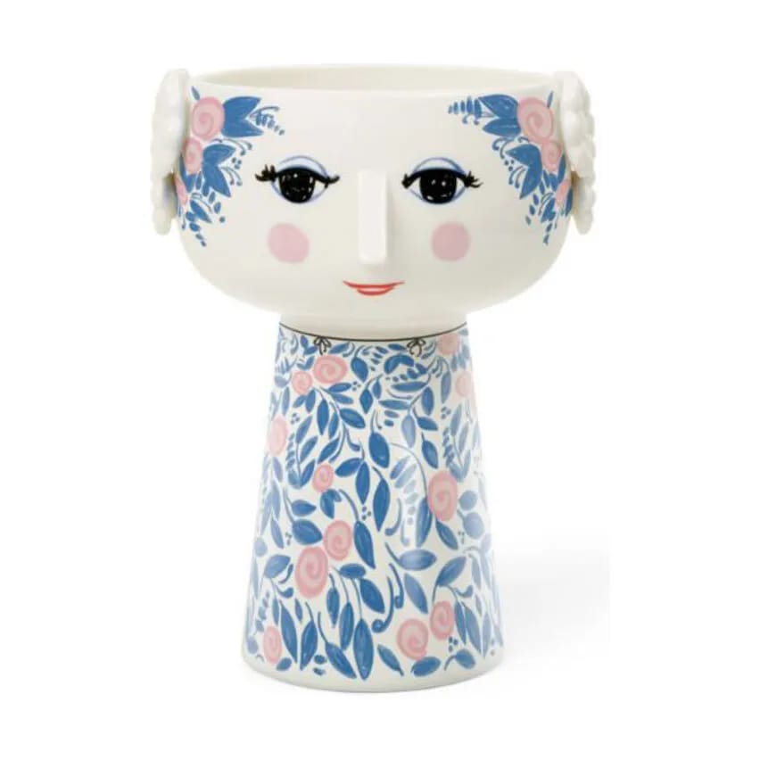 Bjørn Wiinblad Vaser Eva Vase i Blå/Rosa, 1