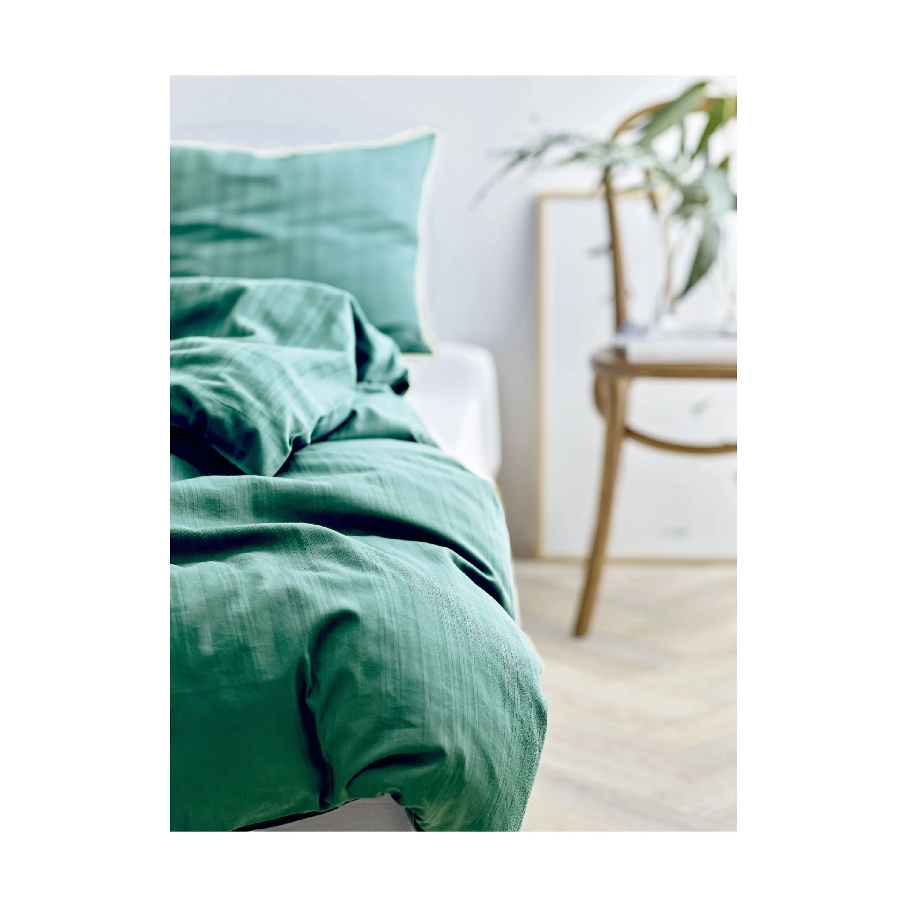Södahl Sengetøj Noble Sengetøj i Sea Green, B140 x L200 cm, 2