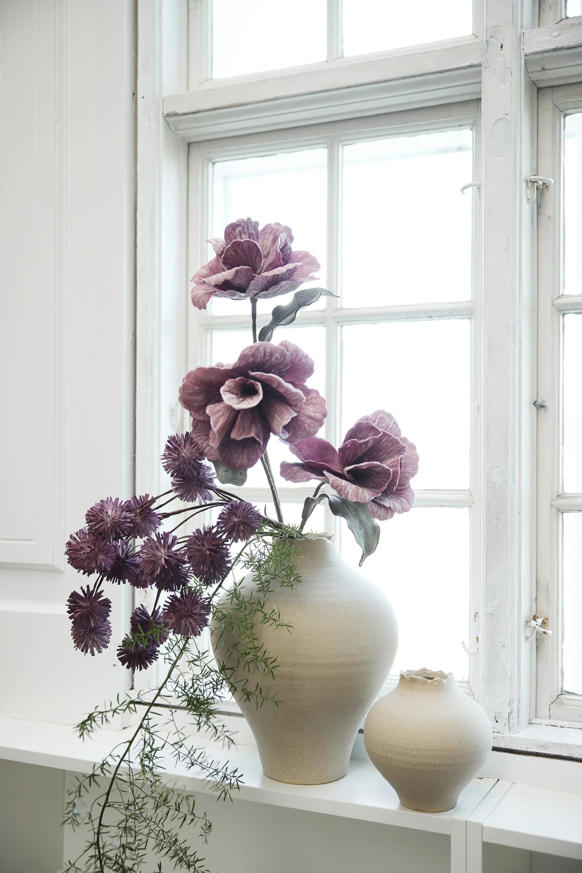 Lene Bjerre Kunstige blomster Happia Skumblomst i lilla 2, 12 cm, 3