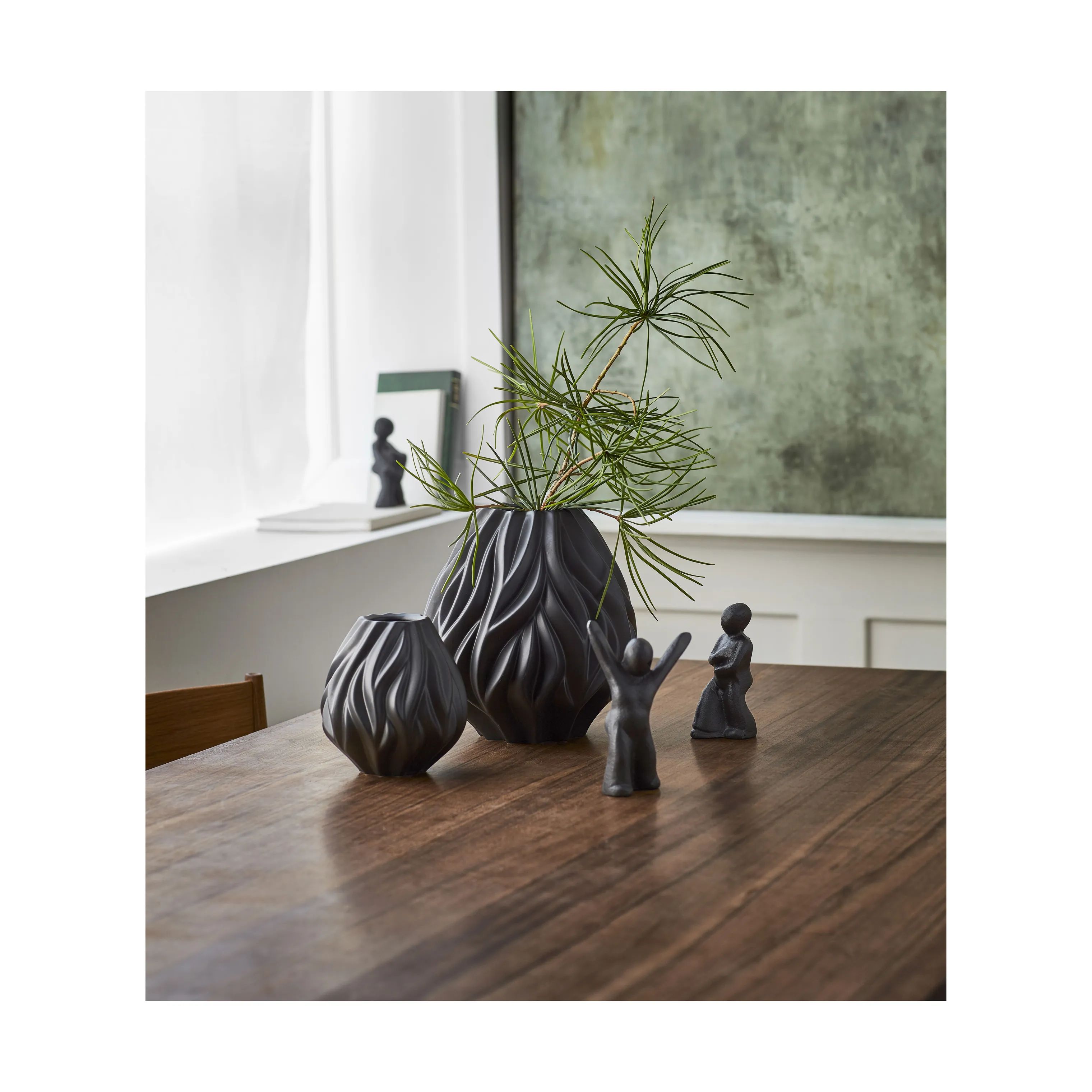 Morsø Vaser Flame Vase i Sort, 19 cm, 4