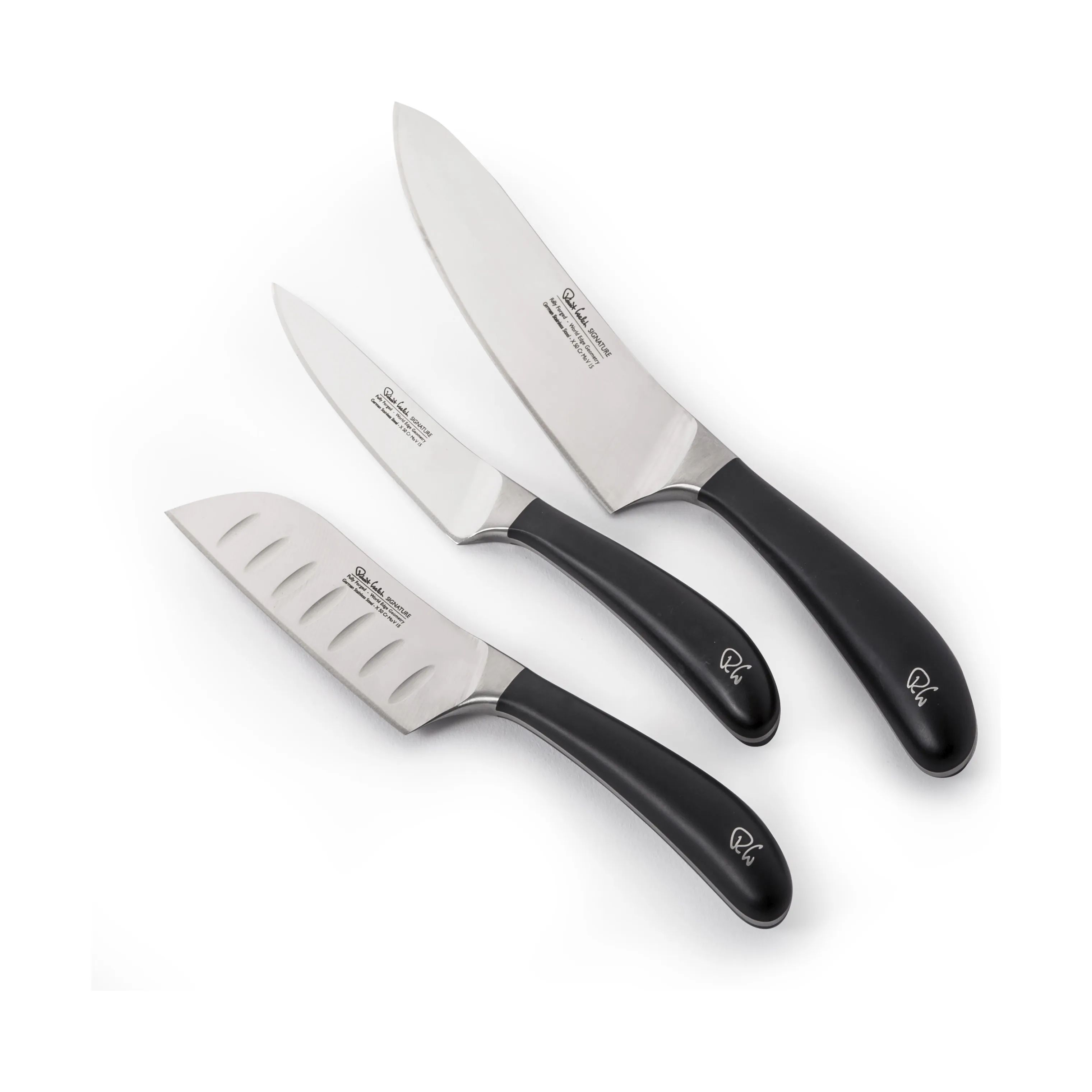 Robert Welch Knivsæt Signature Home Chef Knivsæt - 3 dele i Sort/rustfrit stål, 1