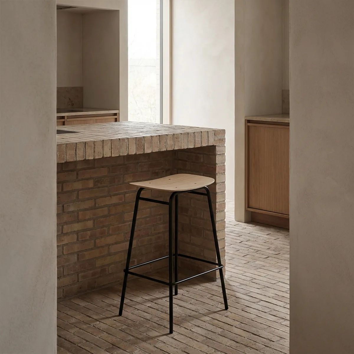 SACKit Barstole Frame Bar Stool Frame Barstol i Natur, 68 cm, 3